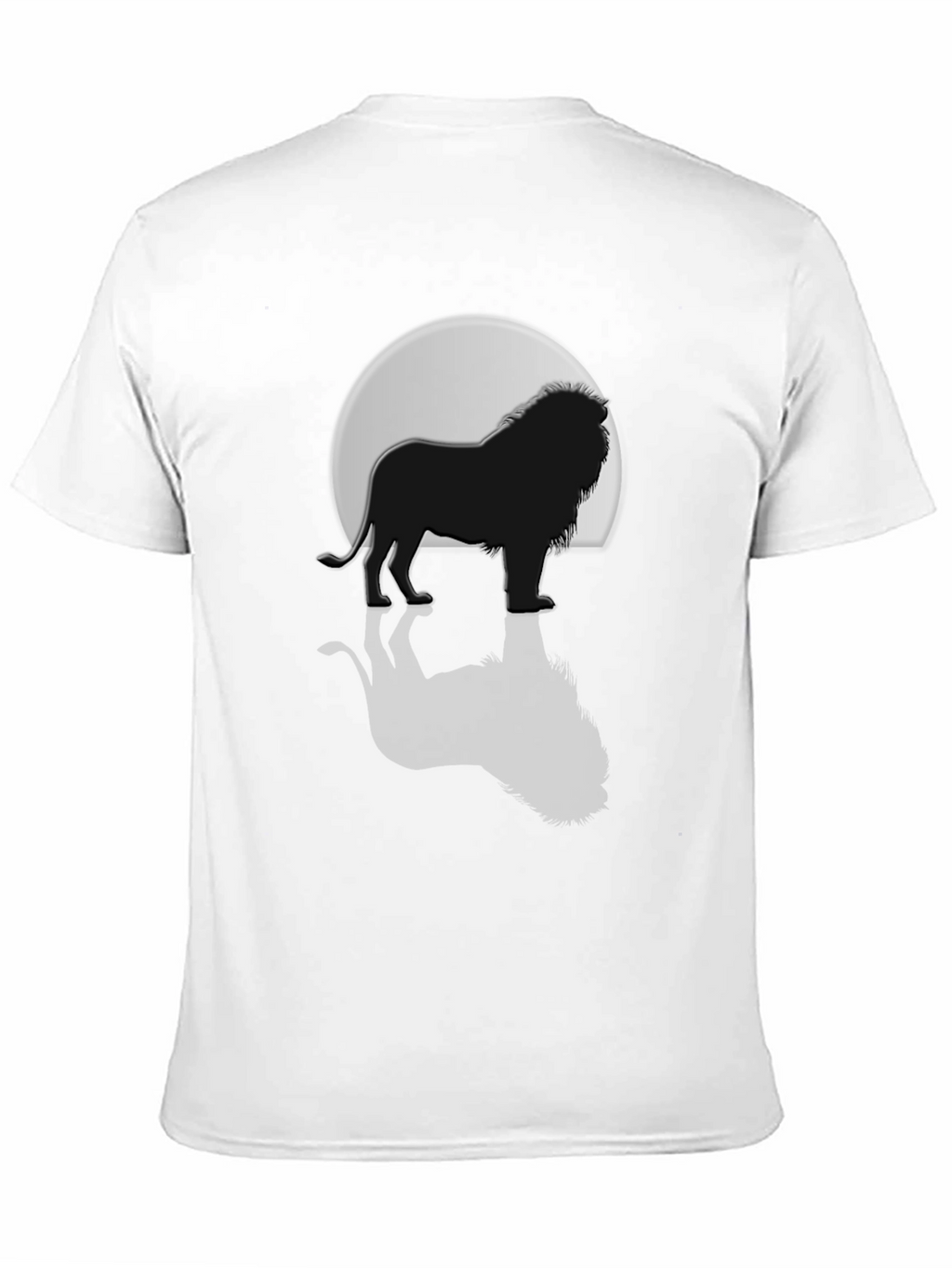 Lion Silhouette Graphic Tee - Mens Black T-Shirt