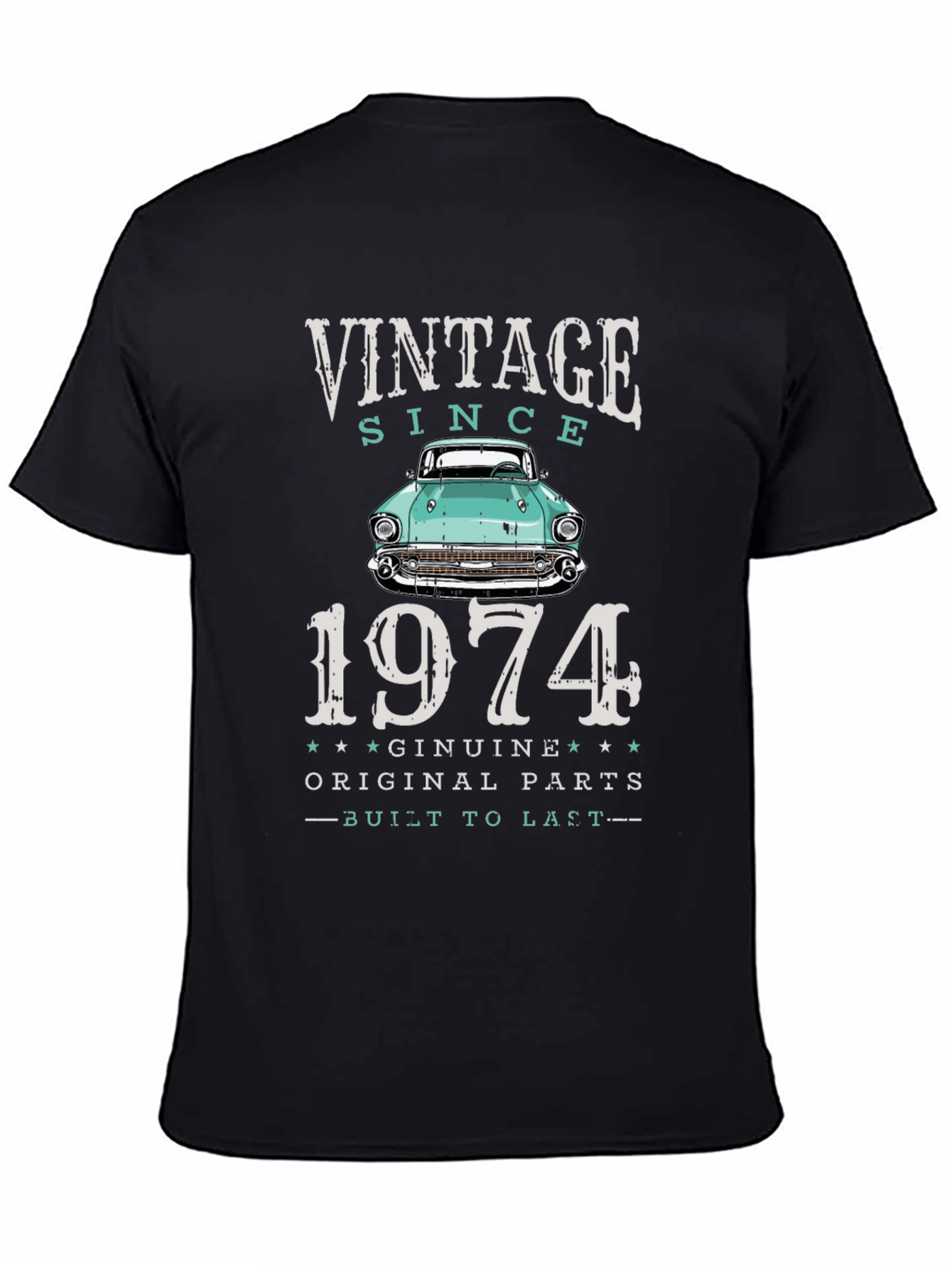 Vintage Since 1974 Car T-Shirt