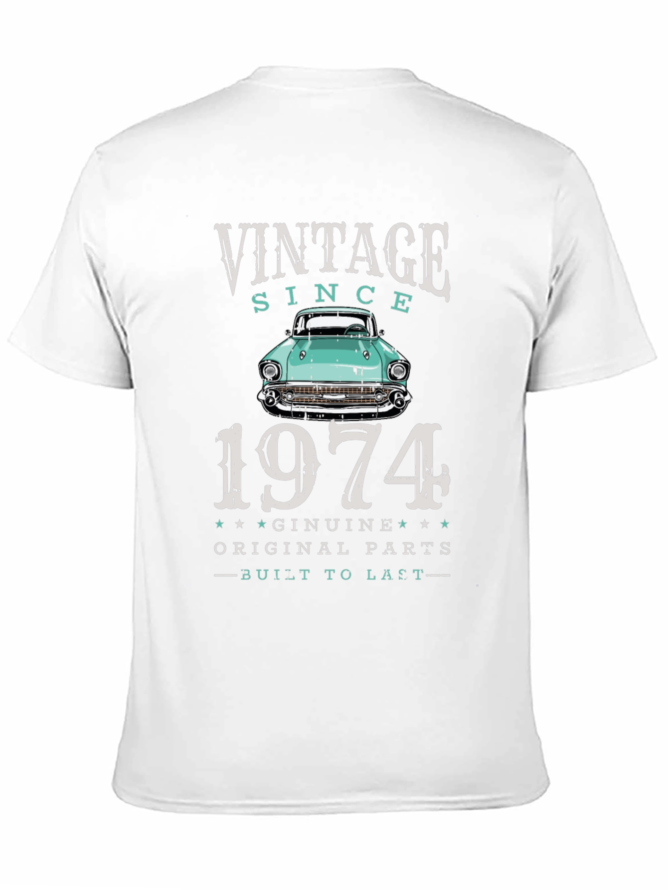 Vintage Since 1974 Car T-Shirt