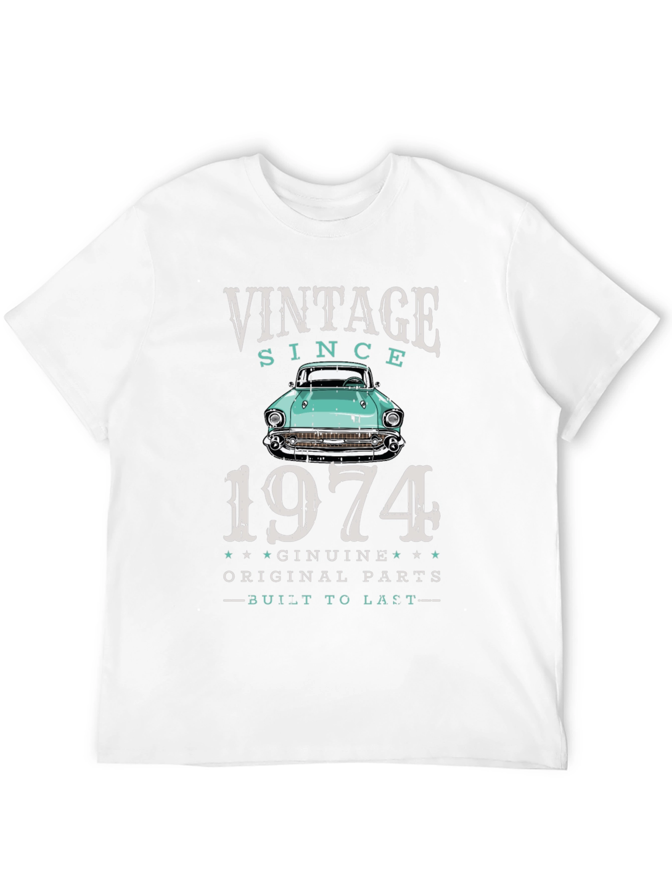 Vintage Since 1974 Car T-Shirt