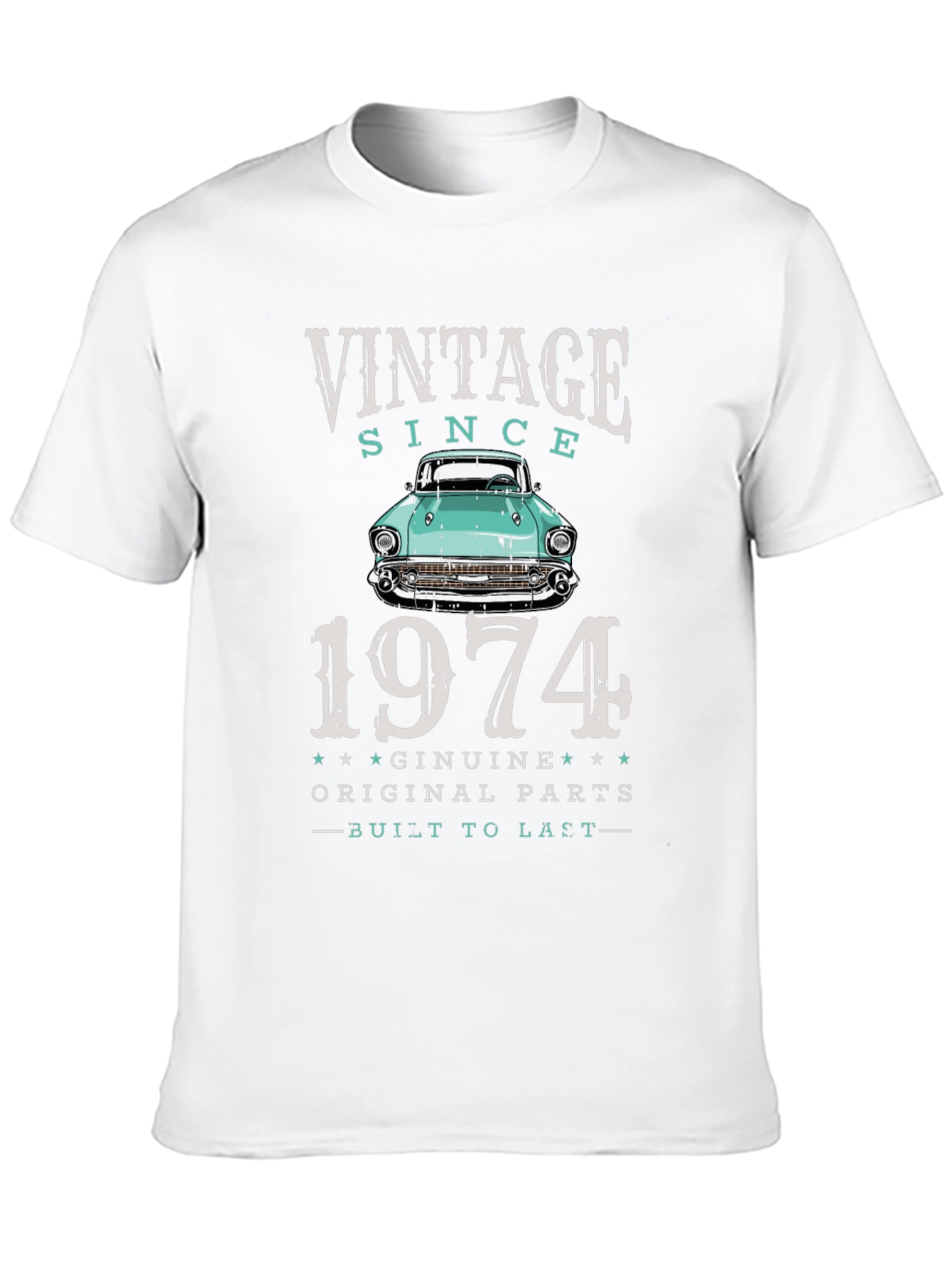 Vintage Since 1974 Car T-Shirt