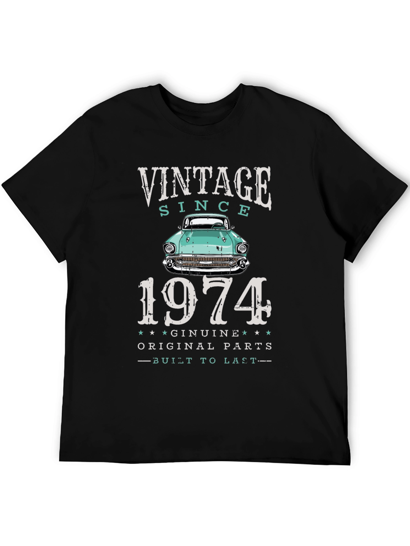 Vintage Since 1974 Car T-Shirt