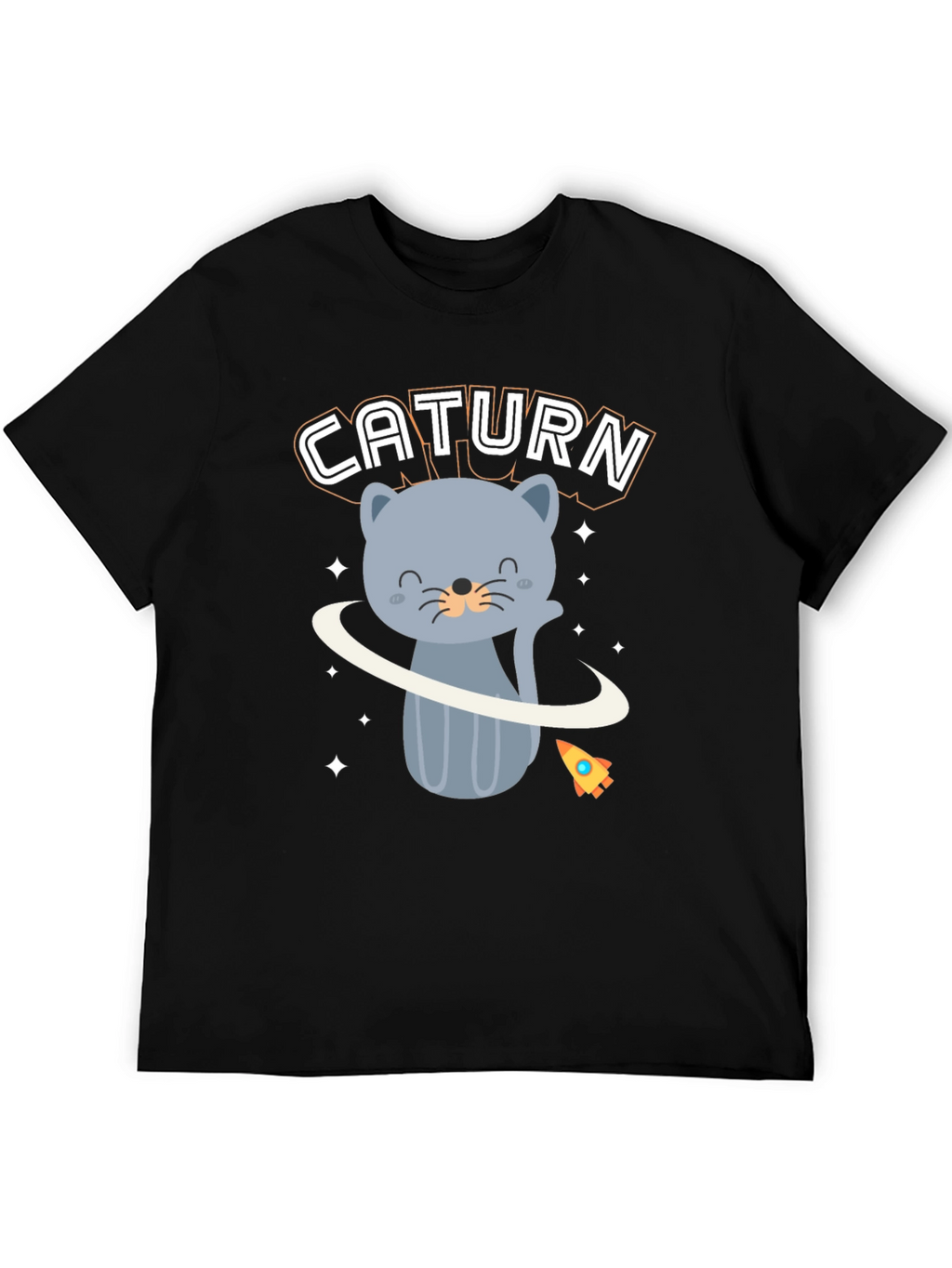 Caturn T-Shirt - Cute Cat Planet Design