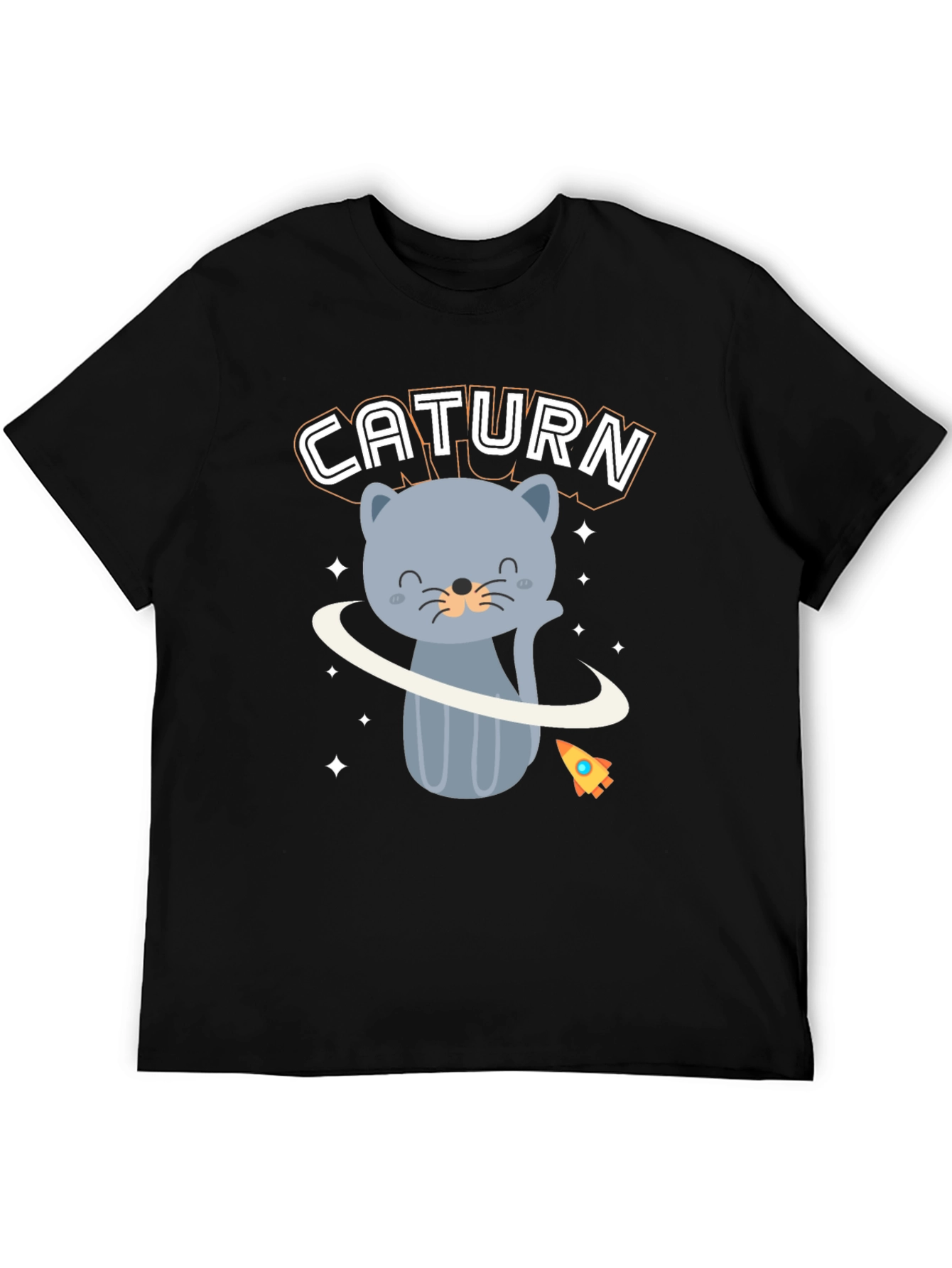 Caturn T-Shirt - Cute Cat Planet Design