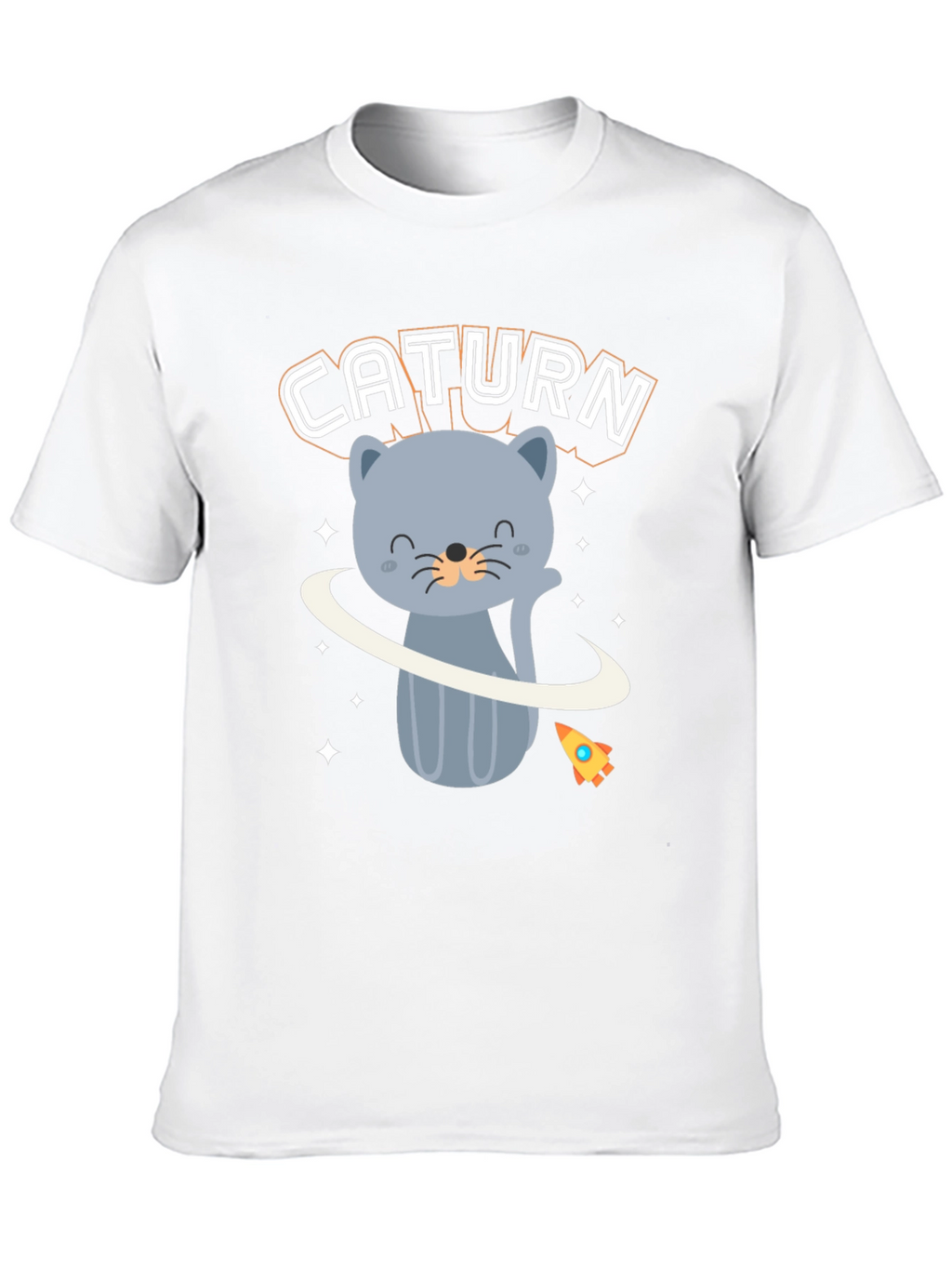 Caturn T-Shirt - Cute Cat Planet Design