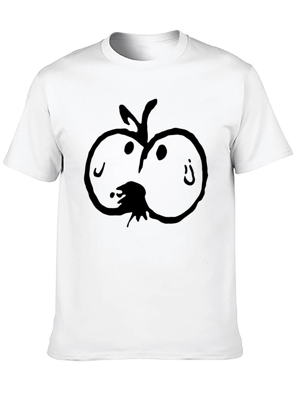 Funny Apple Black T-Shirt