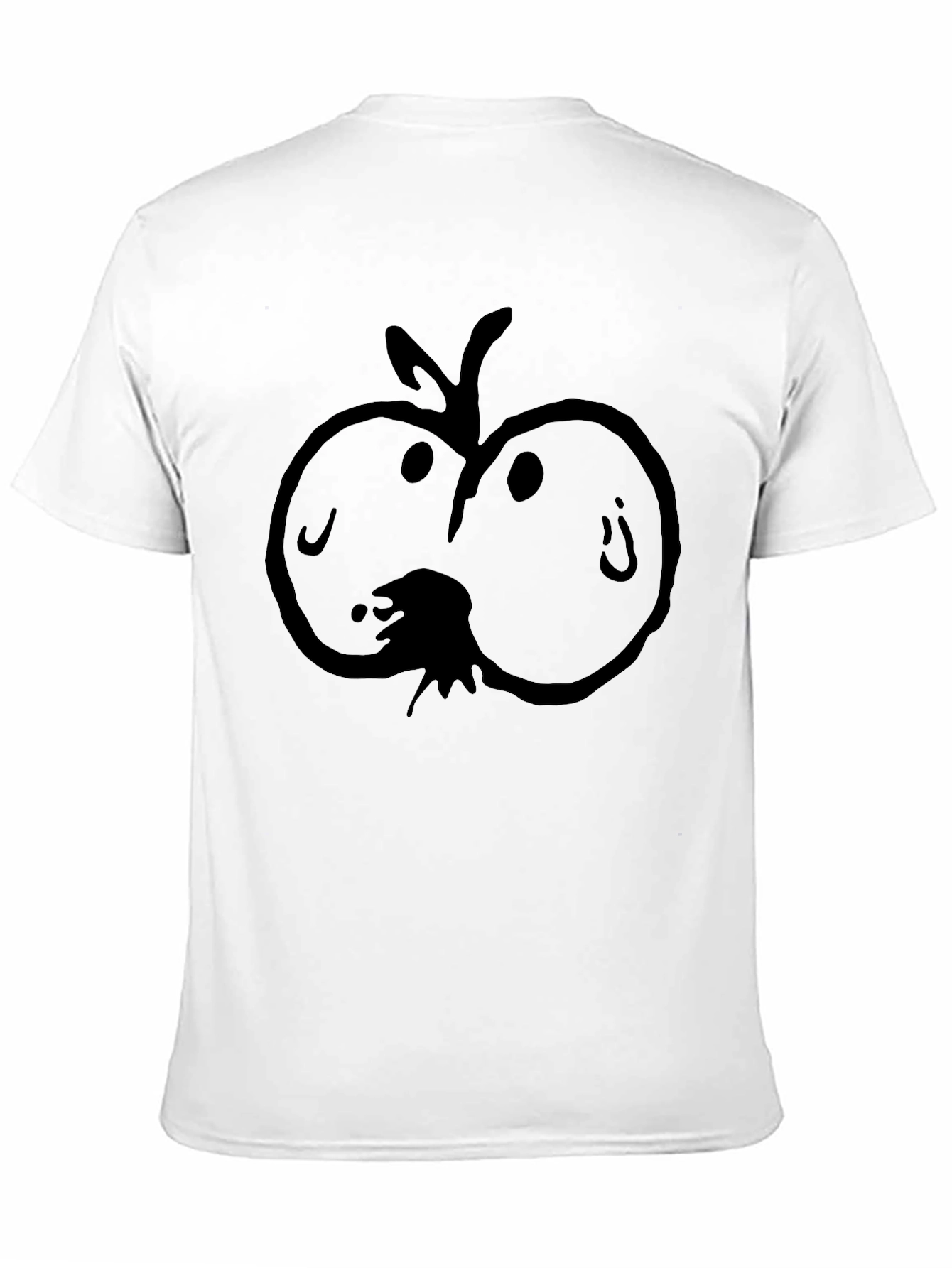 Funny Apple Black T-Shirt