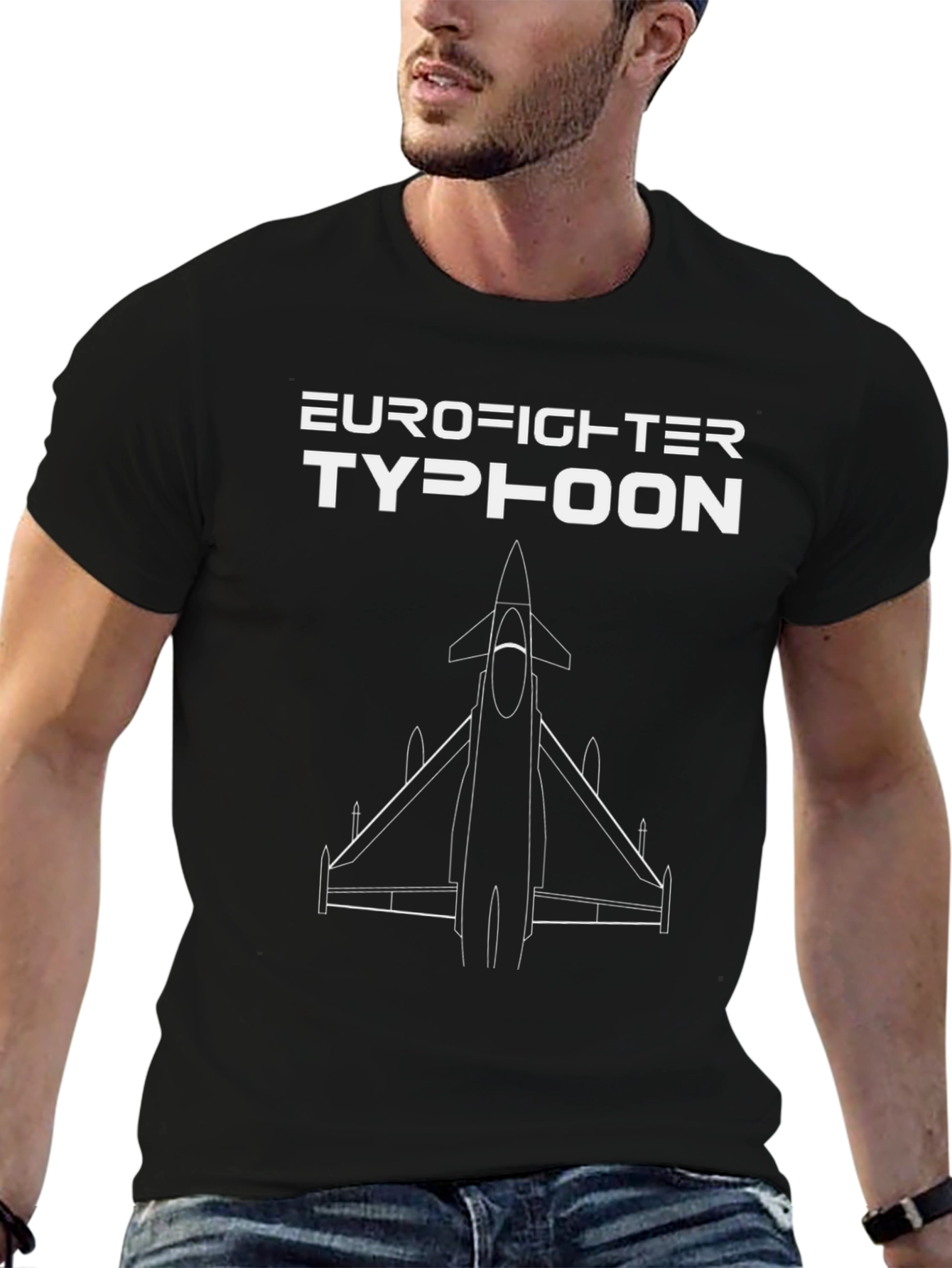 Eurofighter Typhoon Graphic Tee - Aviation Enthusiast Shirt