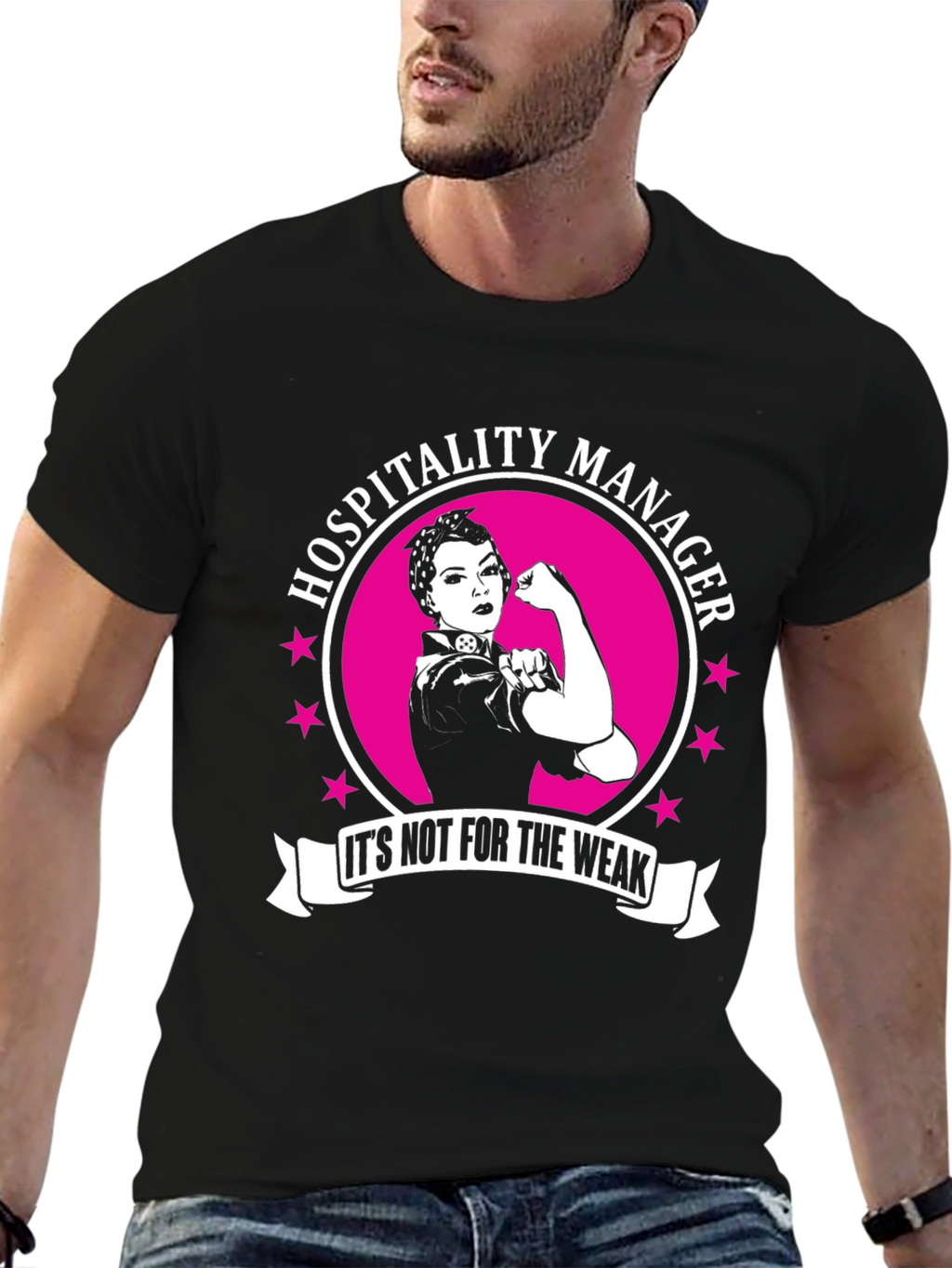 Hospitality Manager Rosie the Riveter T-Shirt