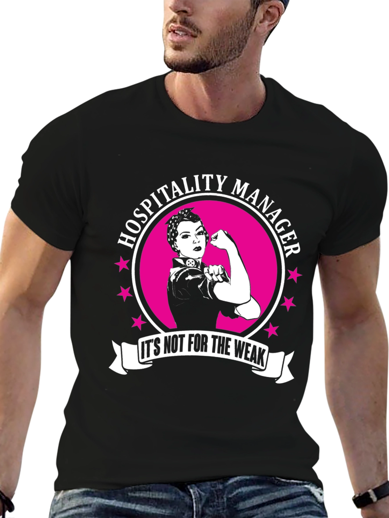 Hospitality Manager Rosie the Riveter T-Shirt
