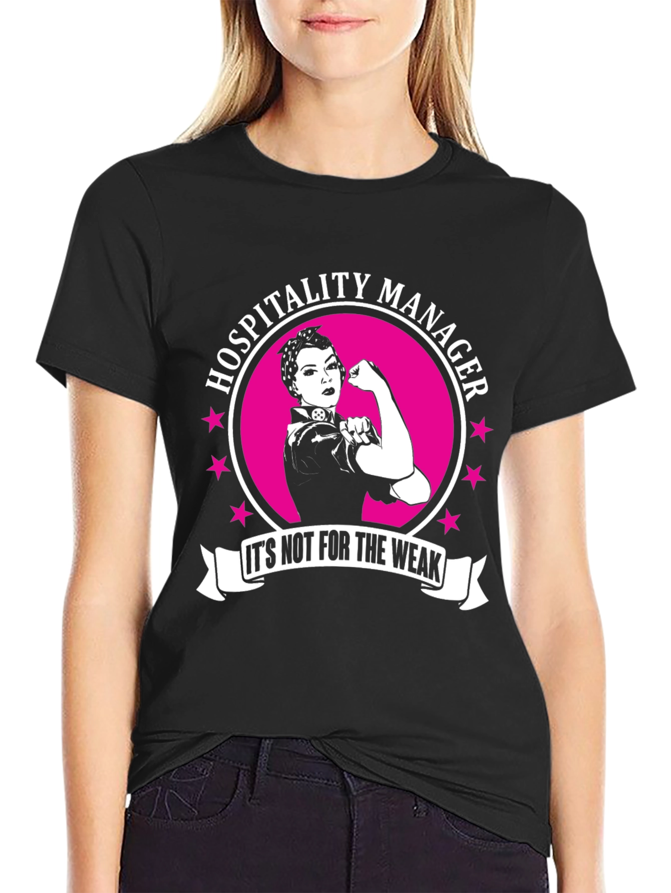 Hospitality Manager Rosie the Riveter T-Shirt