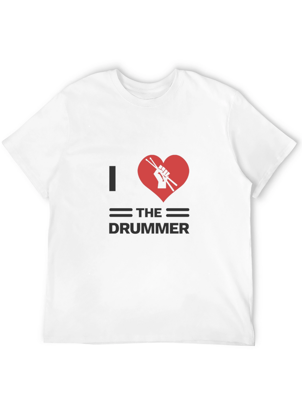 I Heart The Drummer Black T-Shirt