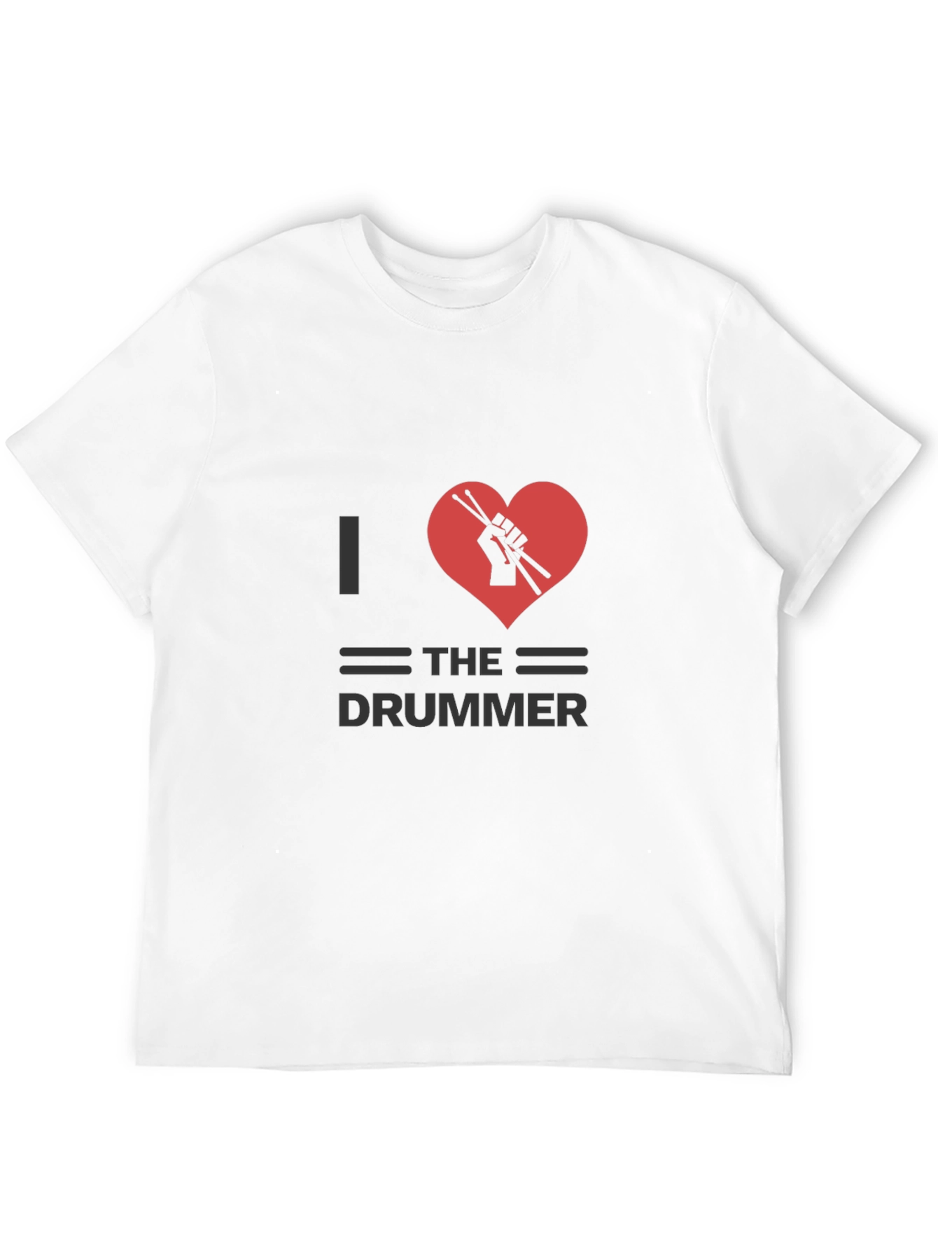 I Heart The Drummer Black T-Shirt