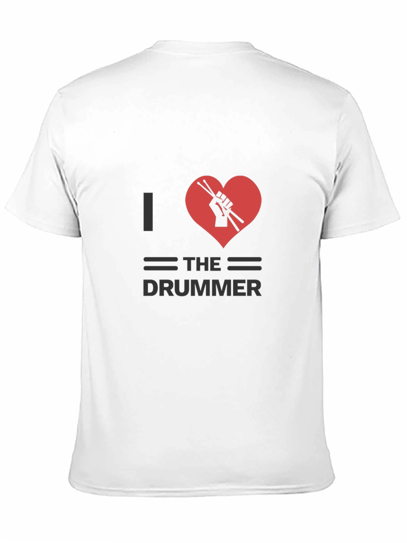 I Heart The Drummer Black T-Shirt