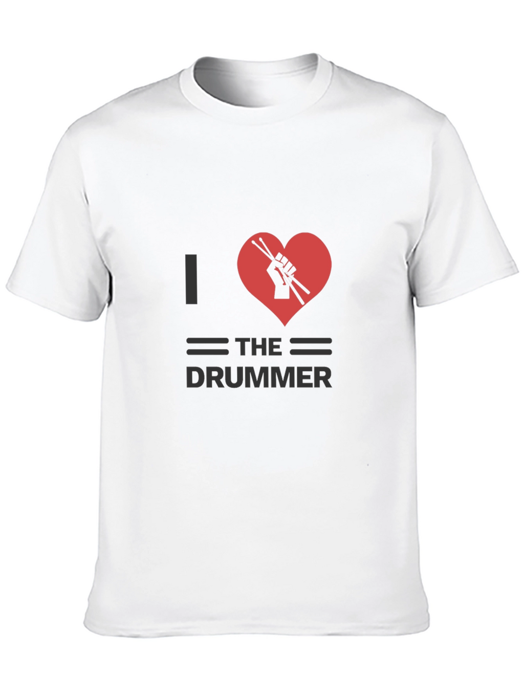 I Heart The Drummer Black T-Shirt