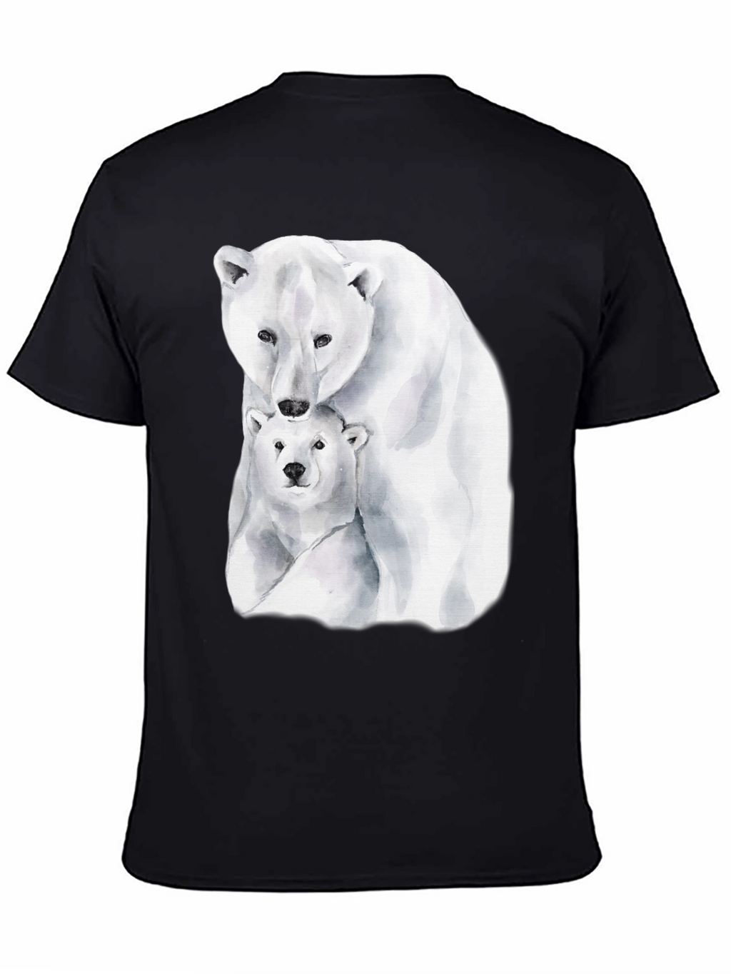 Polar Bear Graphic Tee - Black