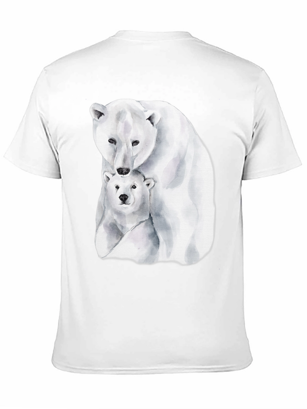 Polar Bear Graphic Tee - Black