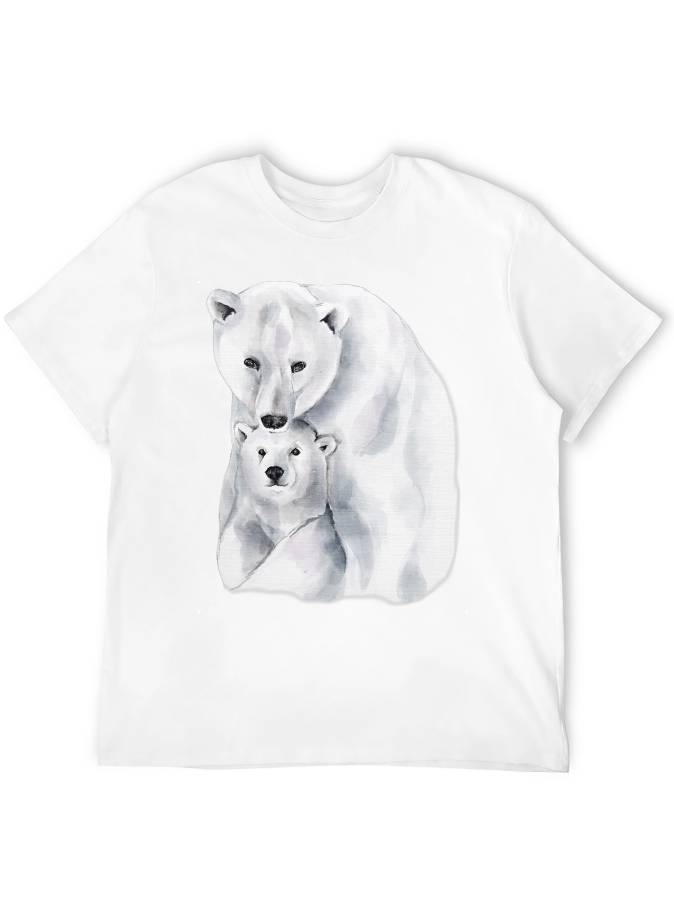 Polar Bear Graphic Tee - Black