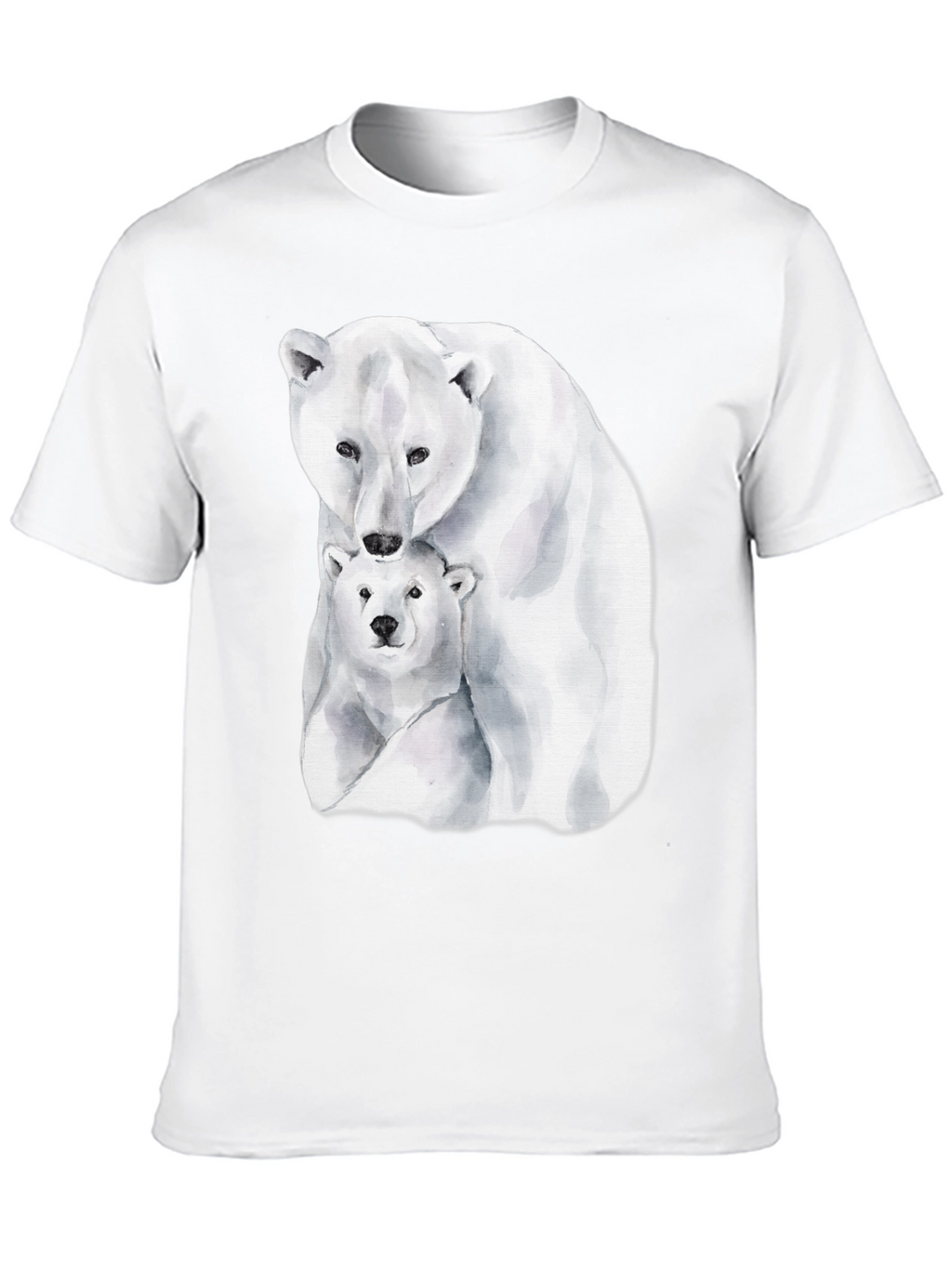 Polar Bear Graphic Tee - Black
