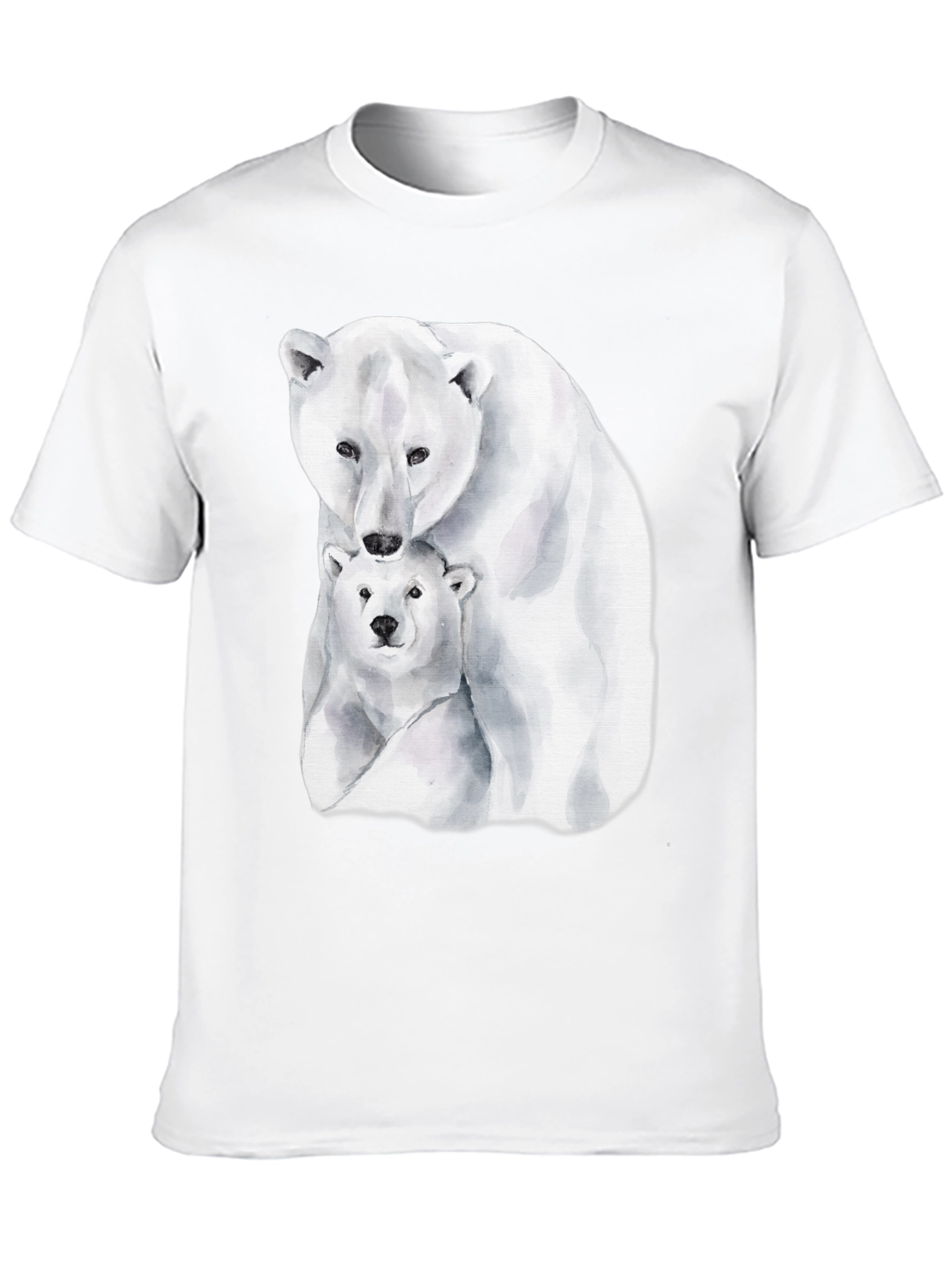 Polar Bear Graphic Tee - Black