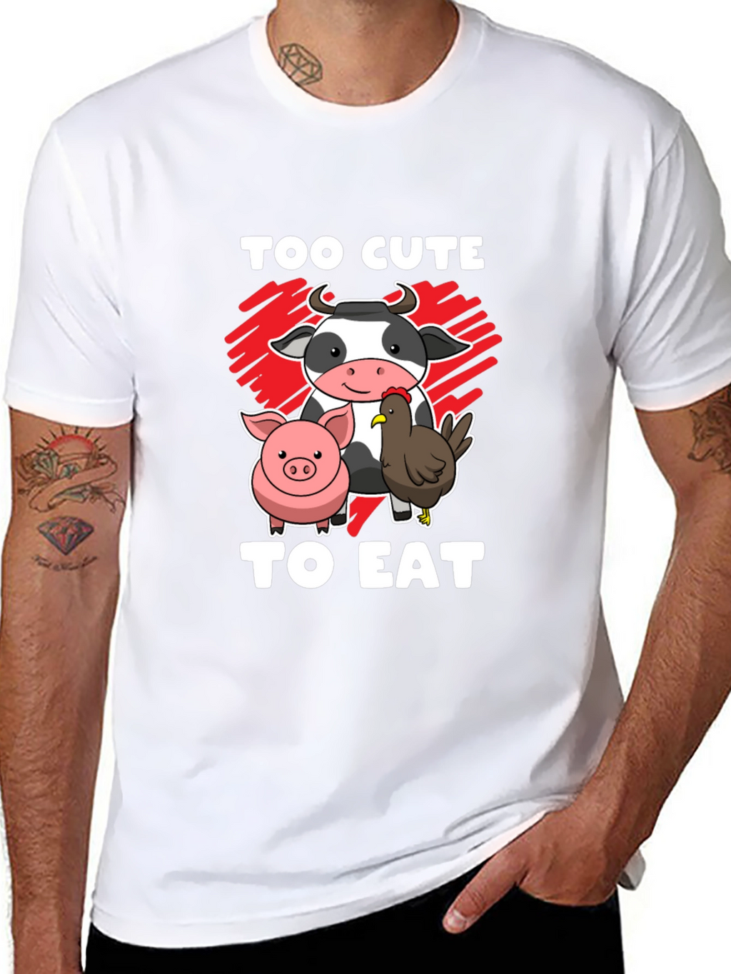 Too Cute To Eat Graphic T-Shirt