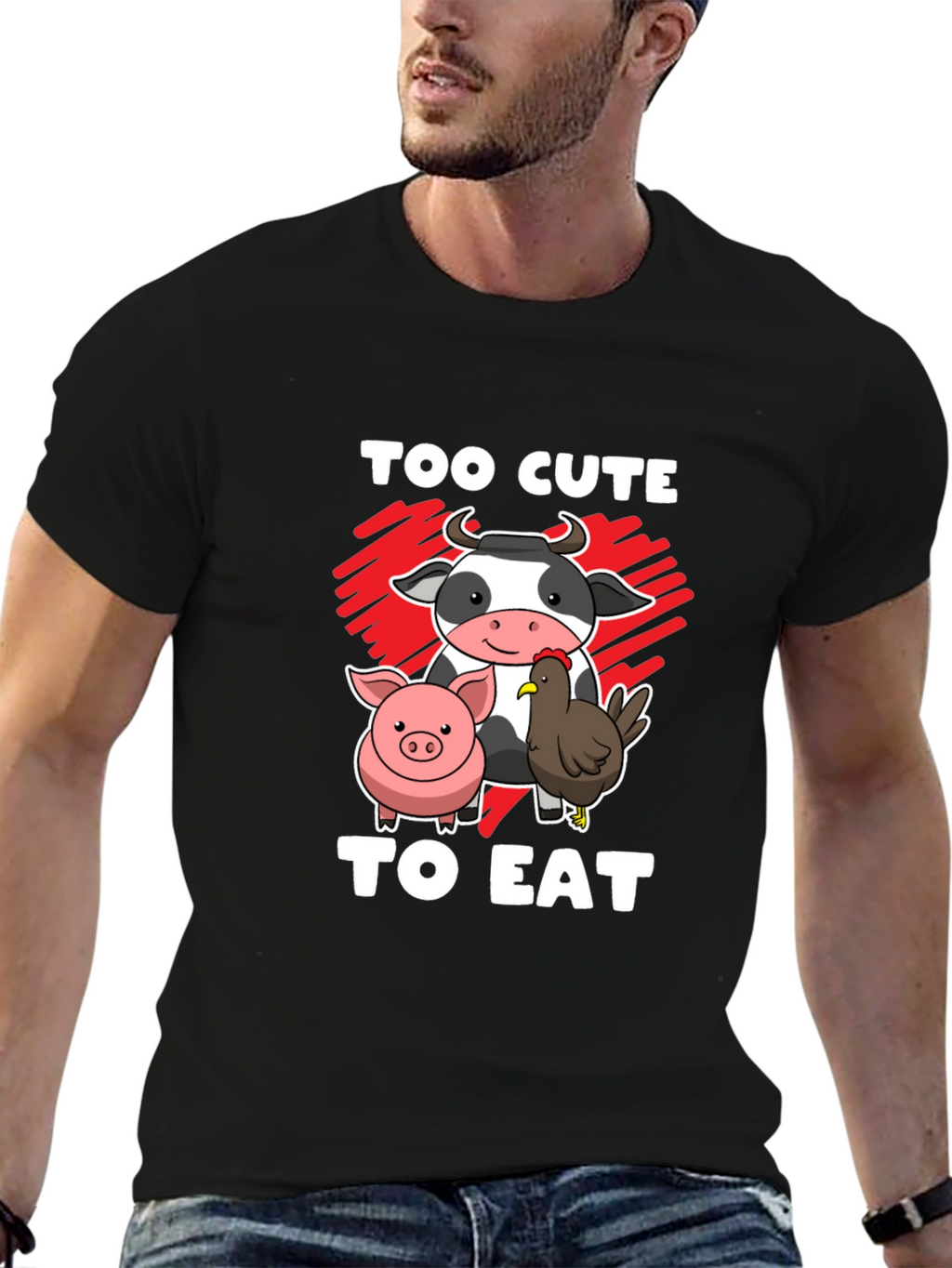 Too Cute To Eat Graphic T-Shirt