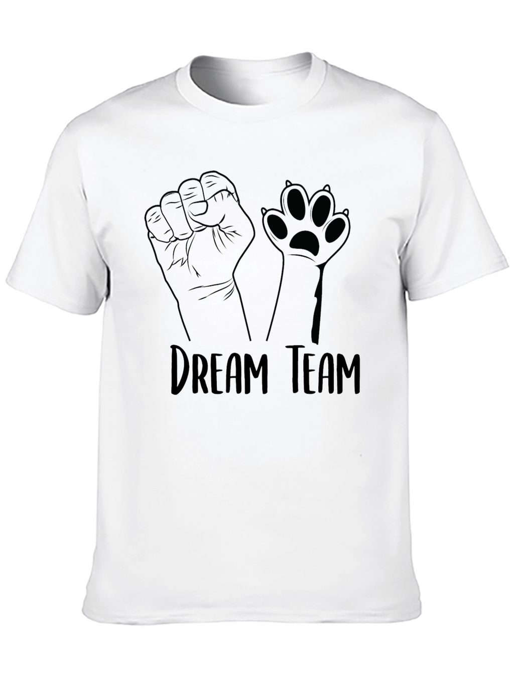 Dream Team Graphic T-Shirt - Fist & Paw Print