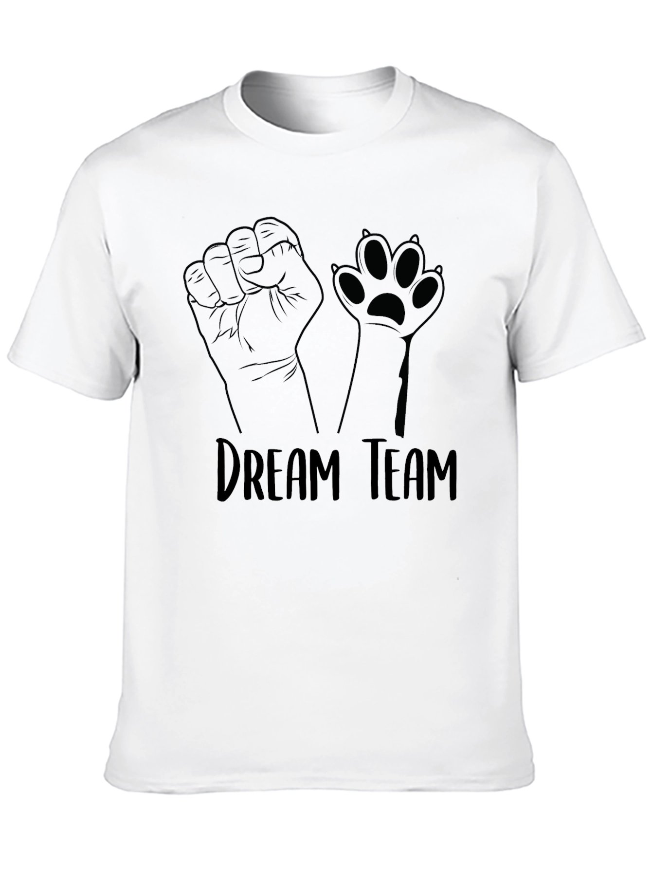Dream Team Graphic T-Shirt - Fist & Paw Print
