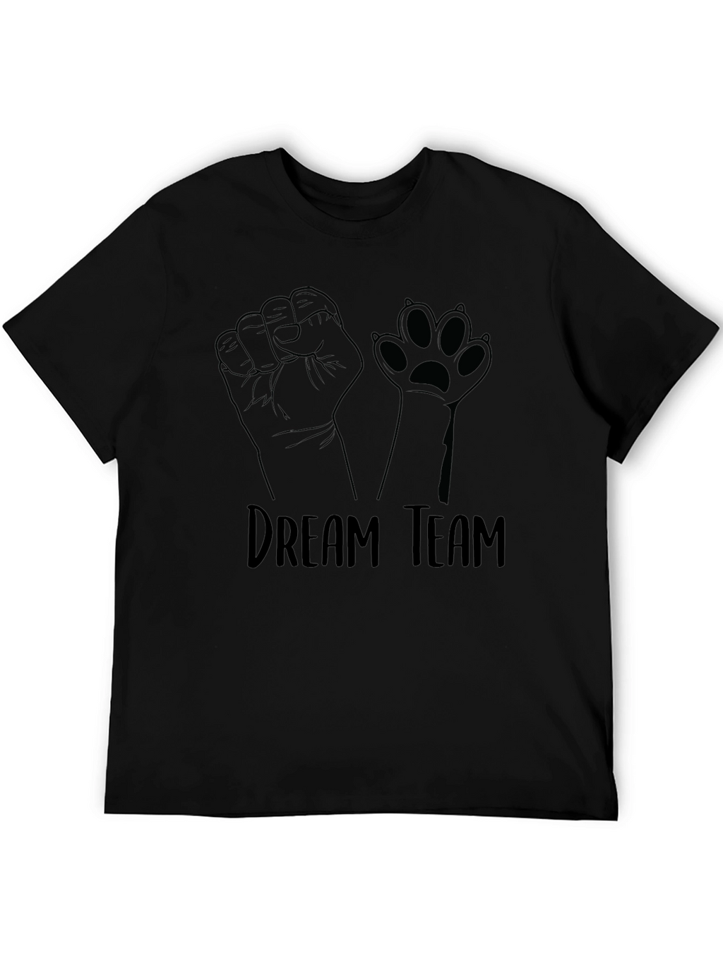 Dream Team Graphic T-Shirt - Fist & Paw Print