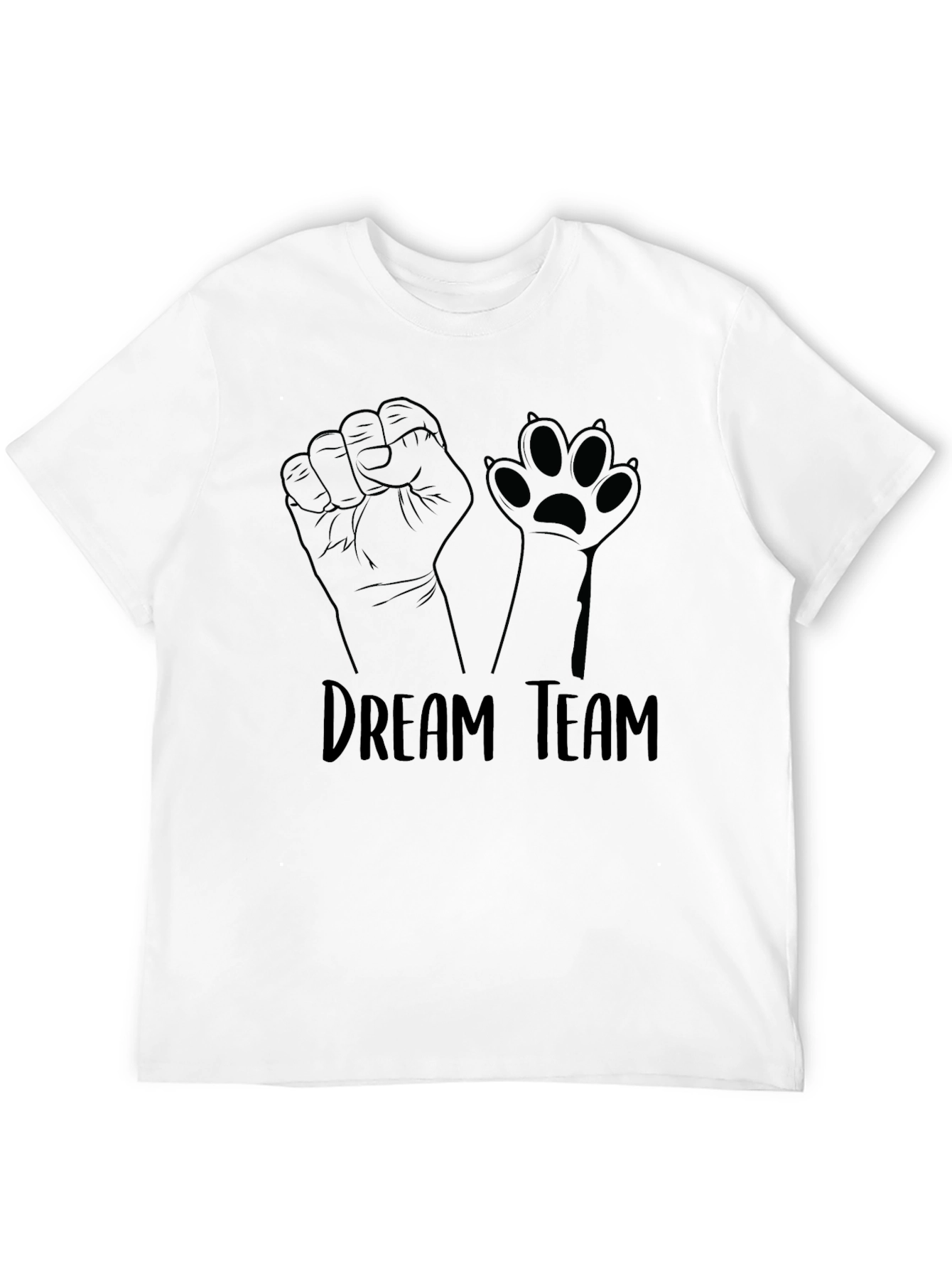 Dream Team Graphic T-Shirt - Fist & Paw Print