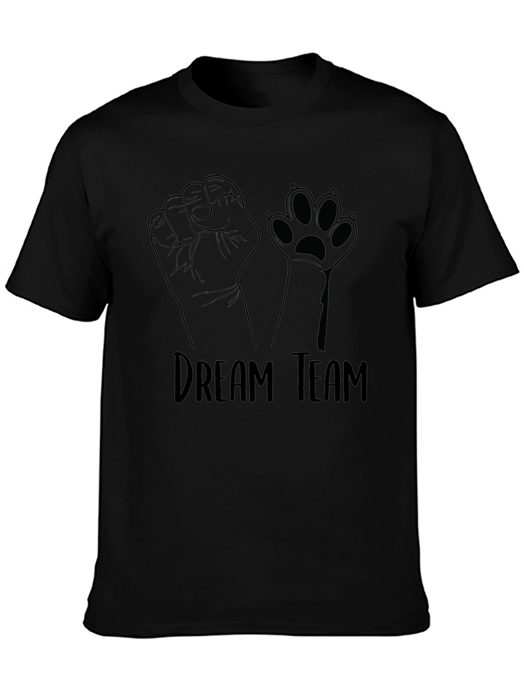 Dream Team Graphic T-Shirt - Fist & Paw Print
