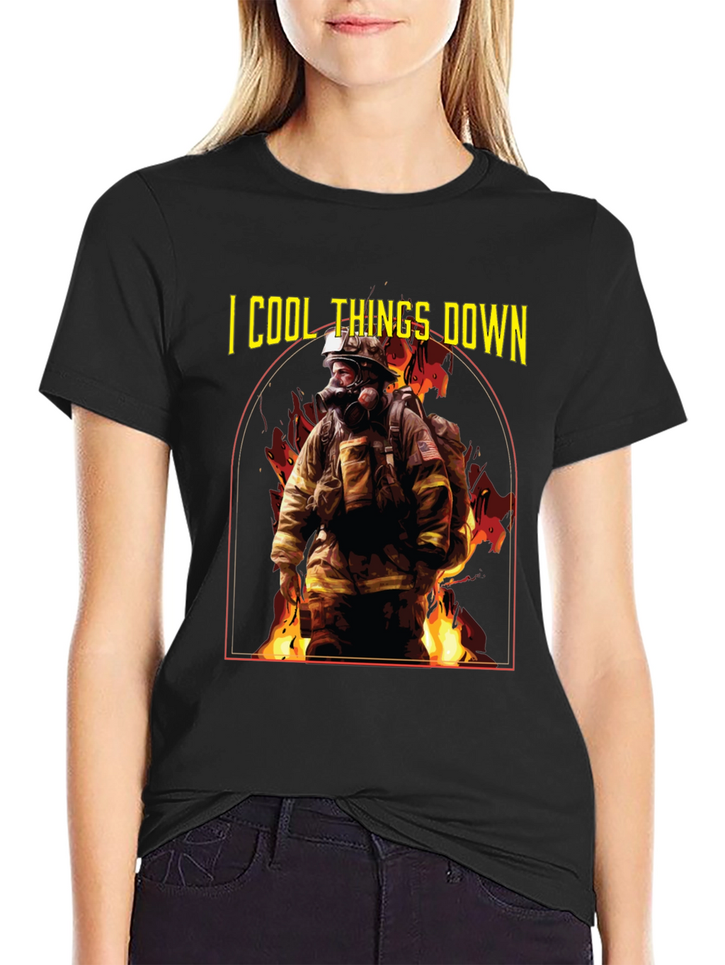 I Cool Things Down Firefighter T-Shirt