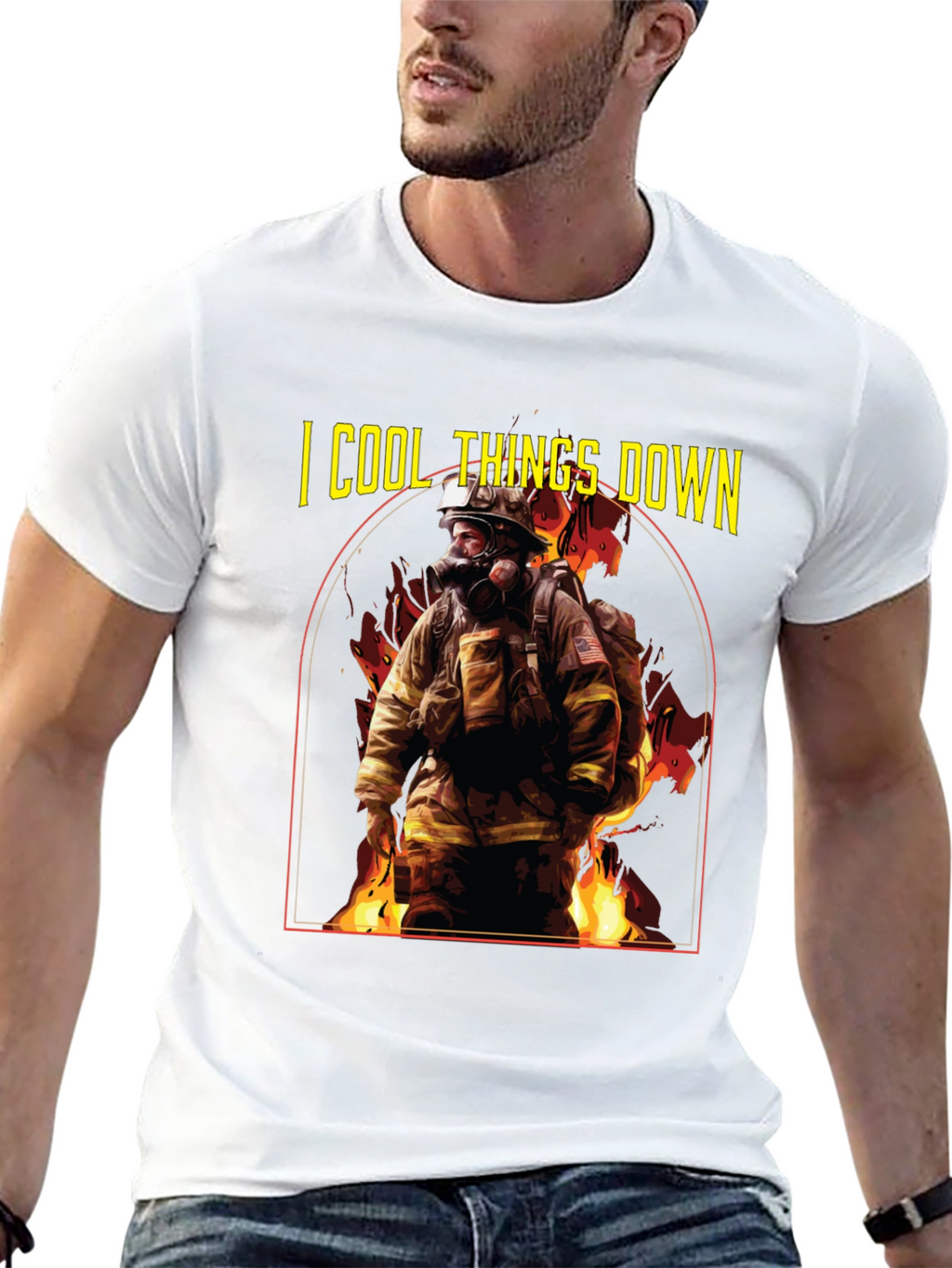 I Cool Things Down Firefighter T-Shirt