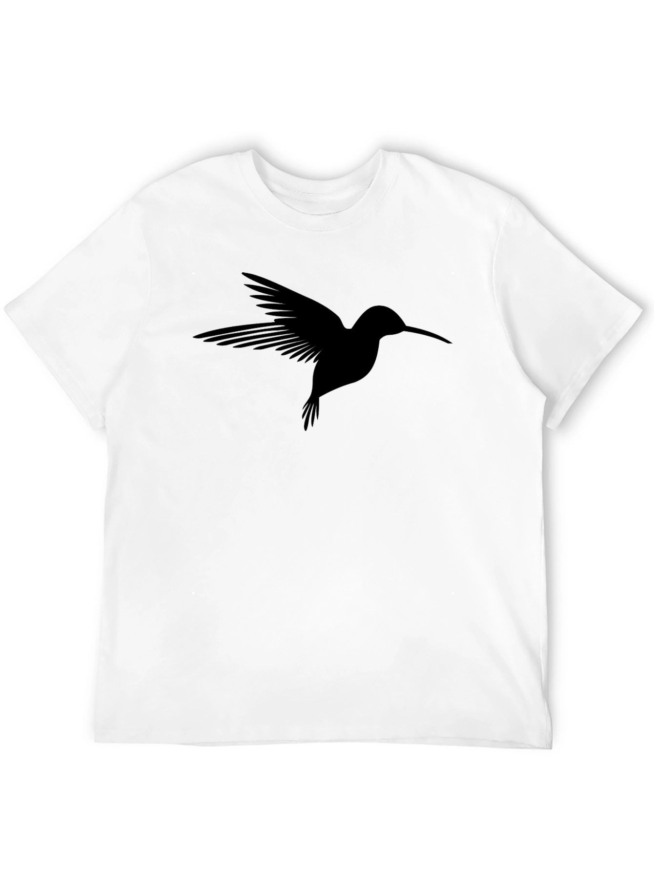 Hummingbird Graphic T-Shirt - Stylish Bird Silhouette Tee