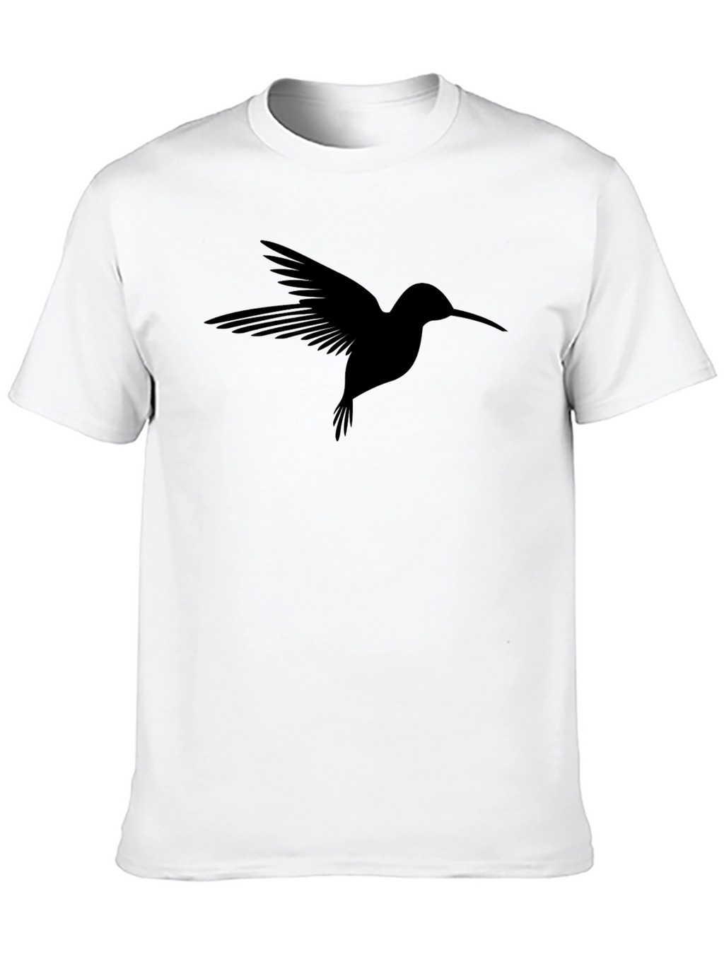 Hummingbird Graphic T-Shirt - Stylish Bird Silhouette Tee