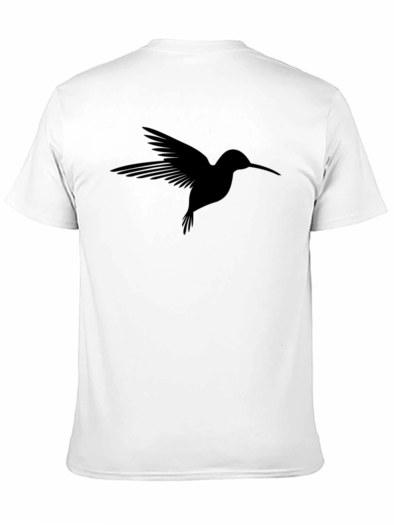 Hummingbird Graphic T-Shirt - Stylish Bird Silhouette Tee