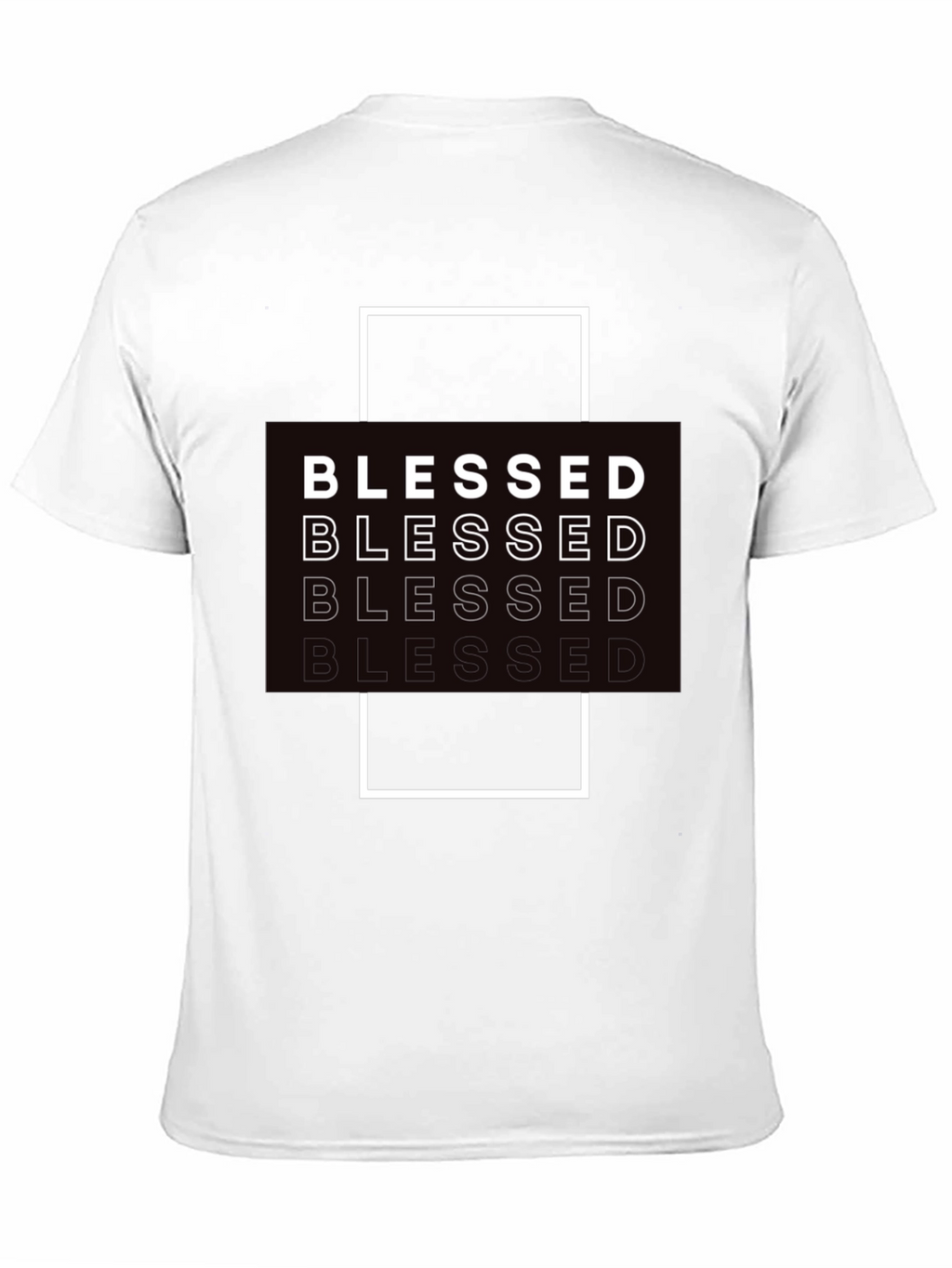 Blessed Graphic Print Black T-Shirt