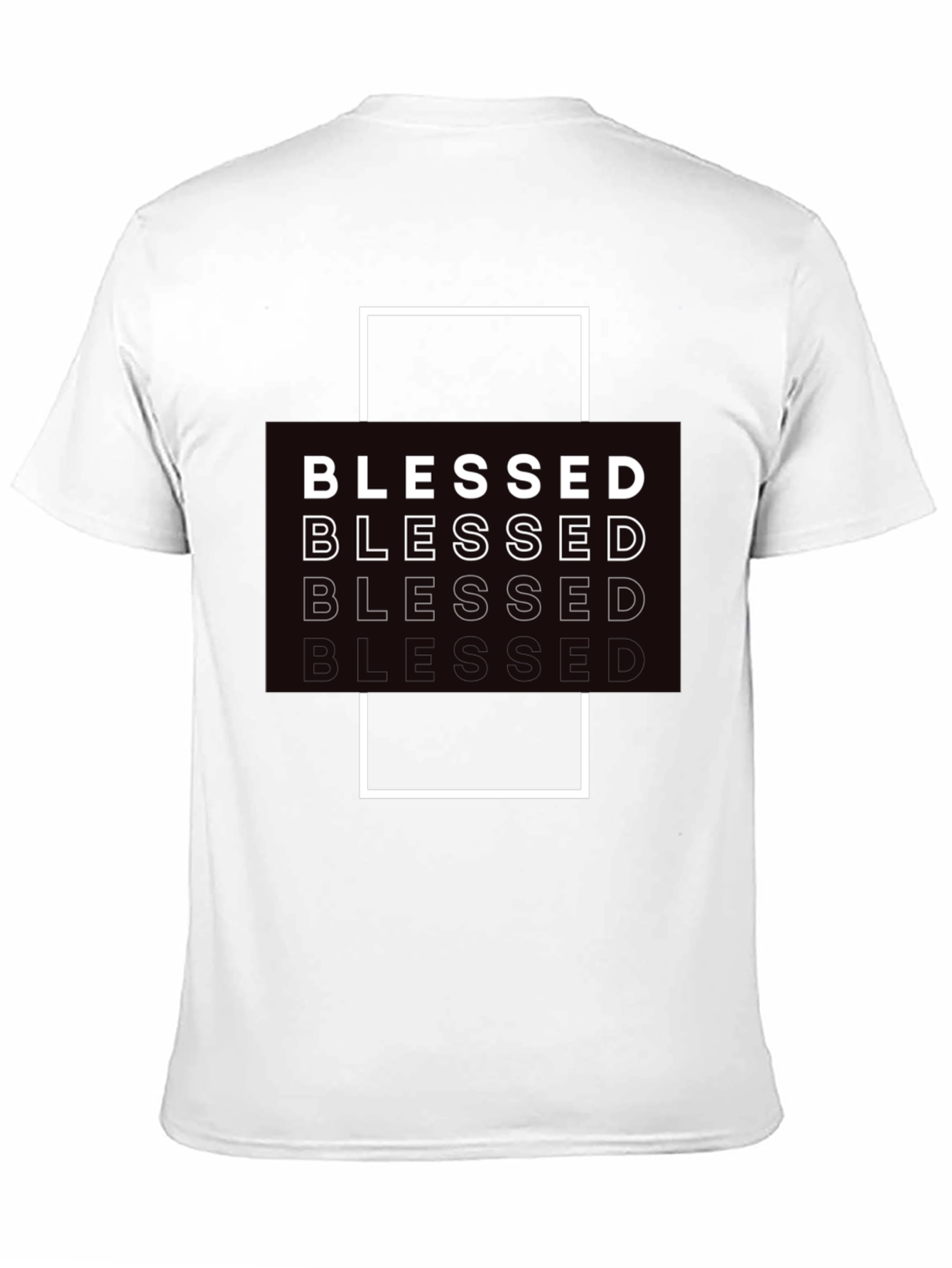 Blessed Graphic Print Black T-Shirt