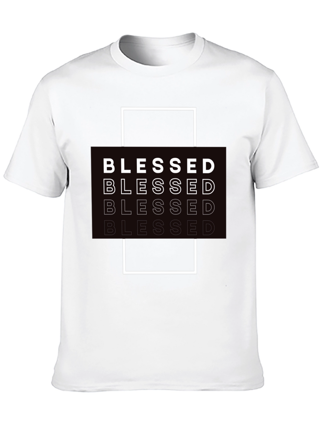 Blessed Graphic Print Black T-Shirt