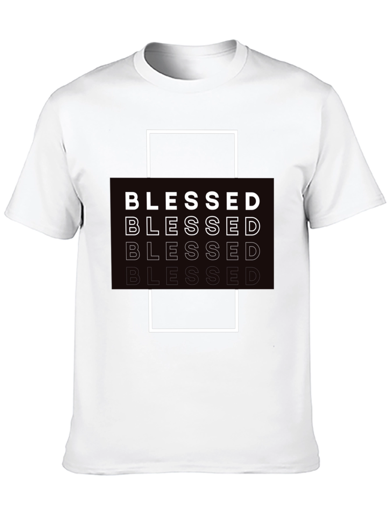 Blessed Graphic Print Black T-Shirt