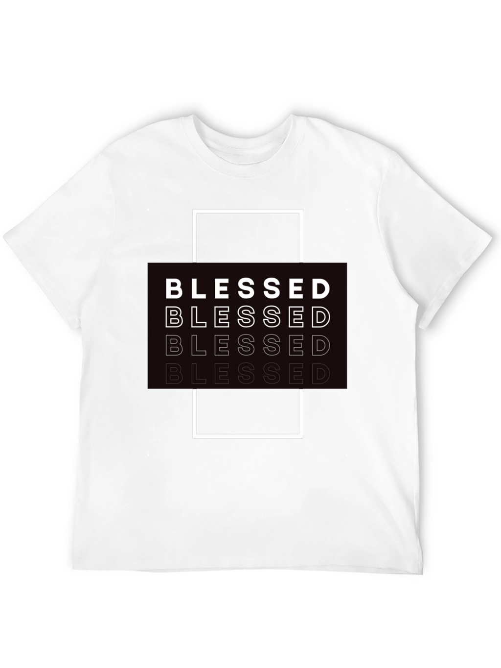 Blessed Graphic Print Black T-Shirt