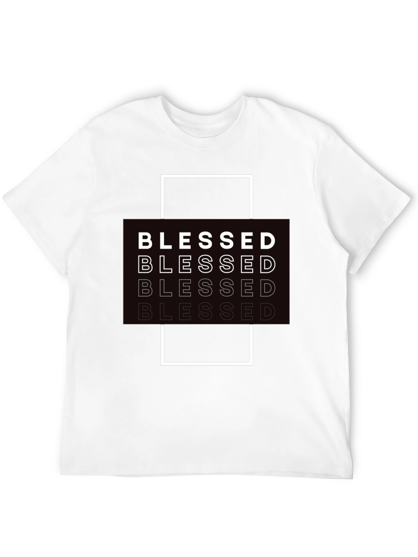 Blessed Graphic Print Black T-Shirt