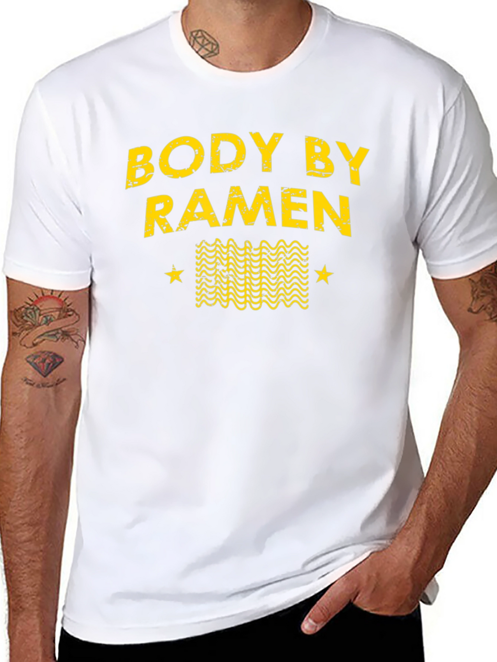 Body By Ramen Graphic Tee - Unisex Casual T-Shirt