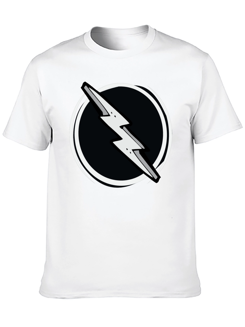 Lightning Bolt Graphic Tee - Black