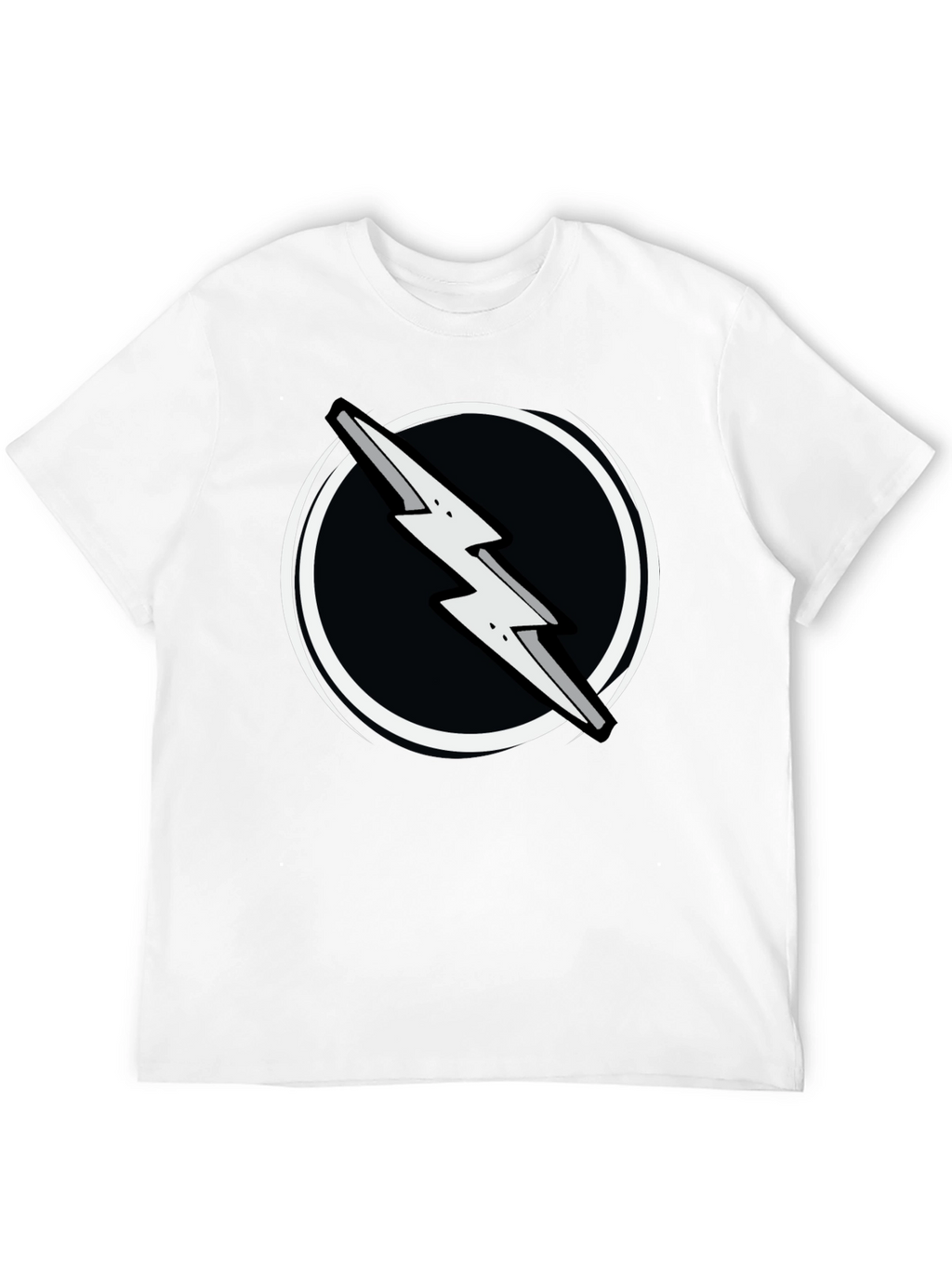 Lightning Bolt Graphic Tee - Black