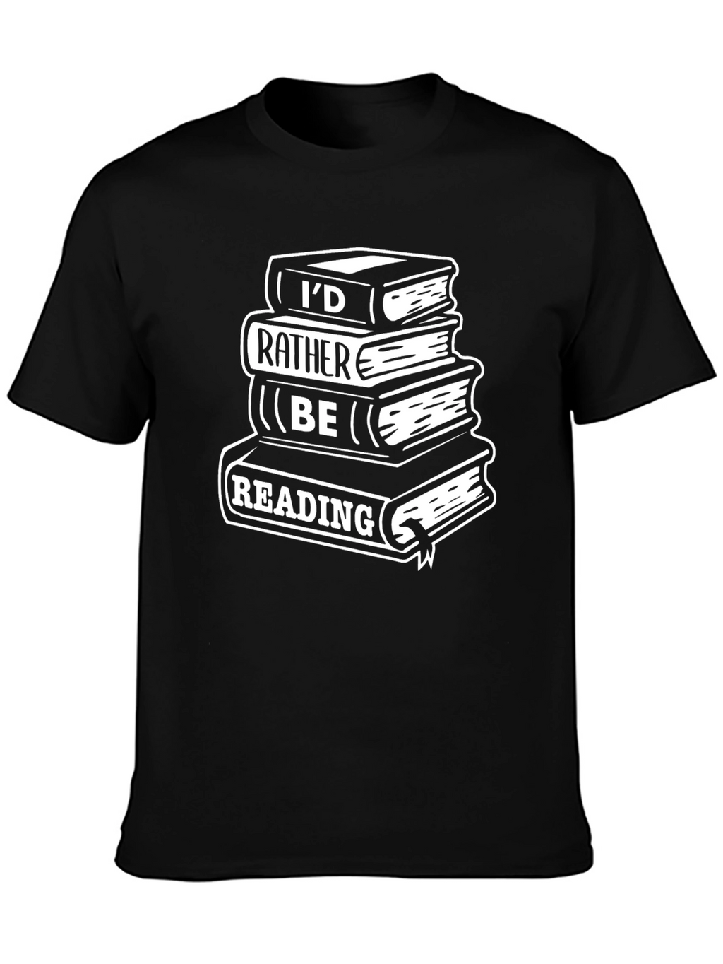 Book Lover T-Shirt - Id Rather Be Reading Tee