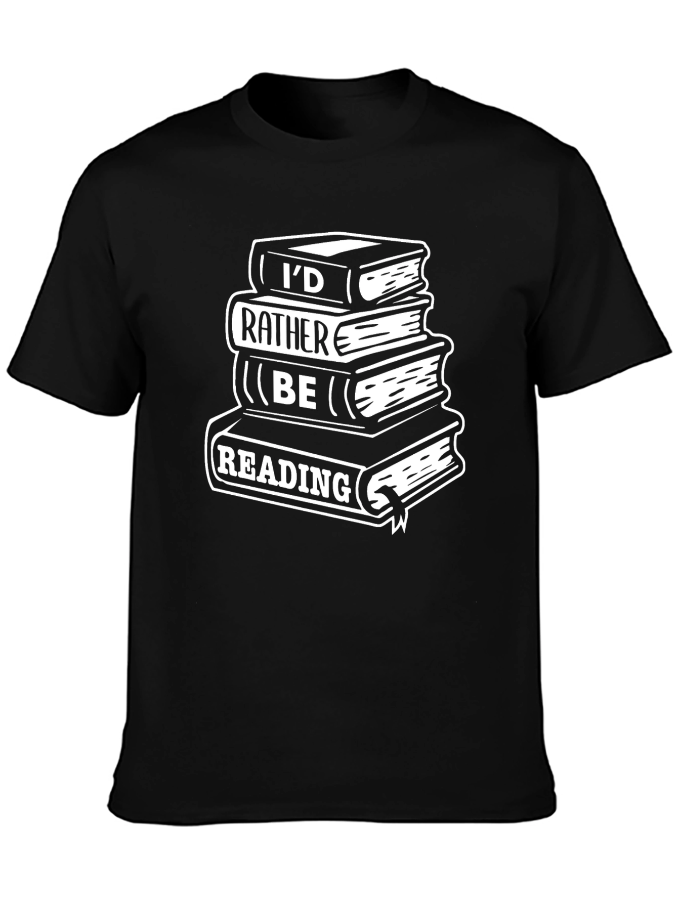 Book Lover T-Shirt - Id Rather Be Reading Tee
