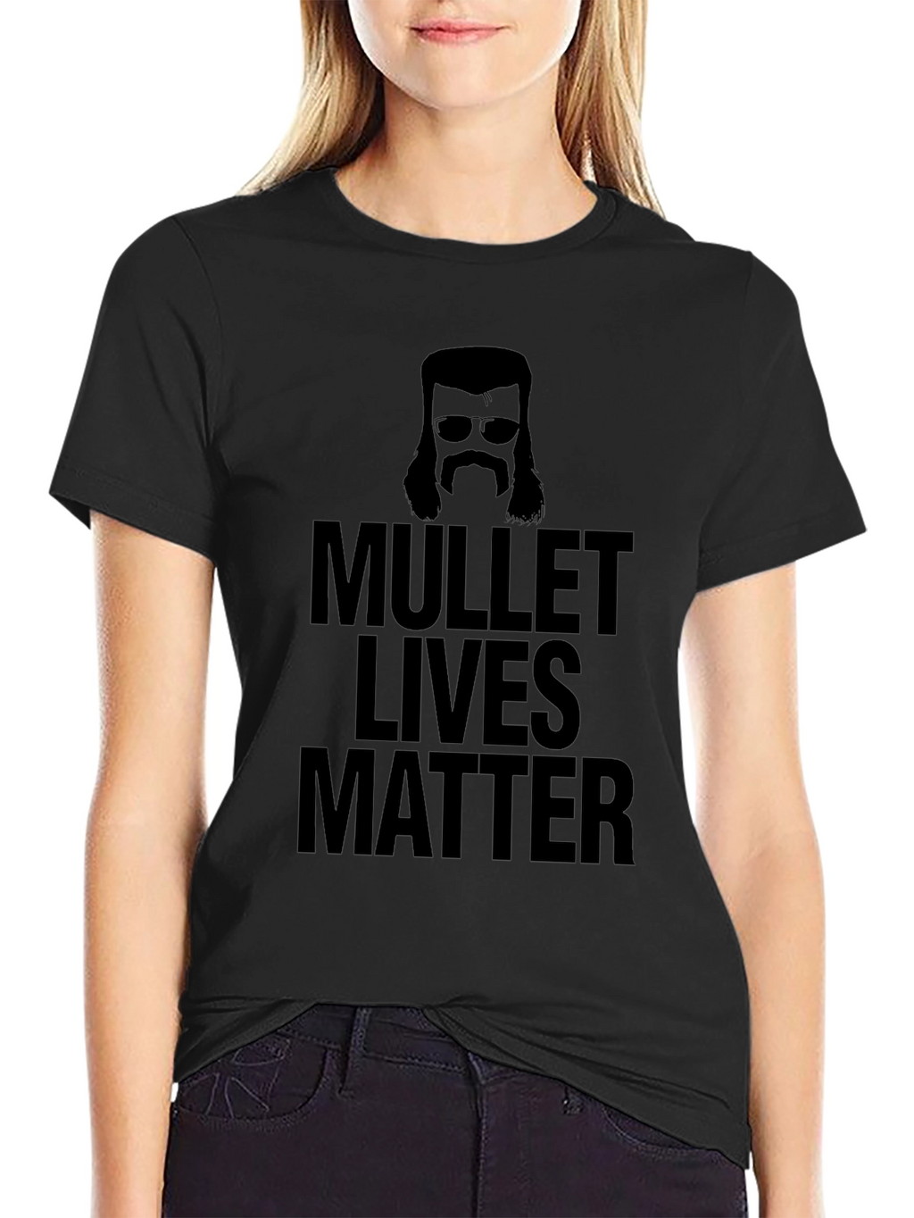 Mullet Lives Matter Graphic Tee - Black Humor