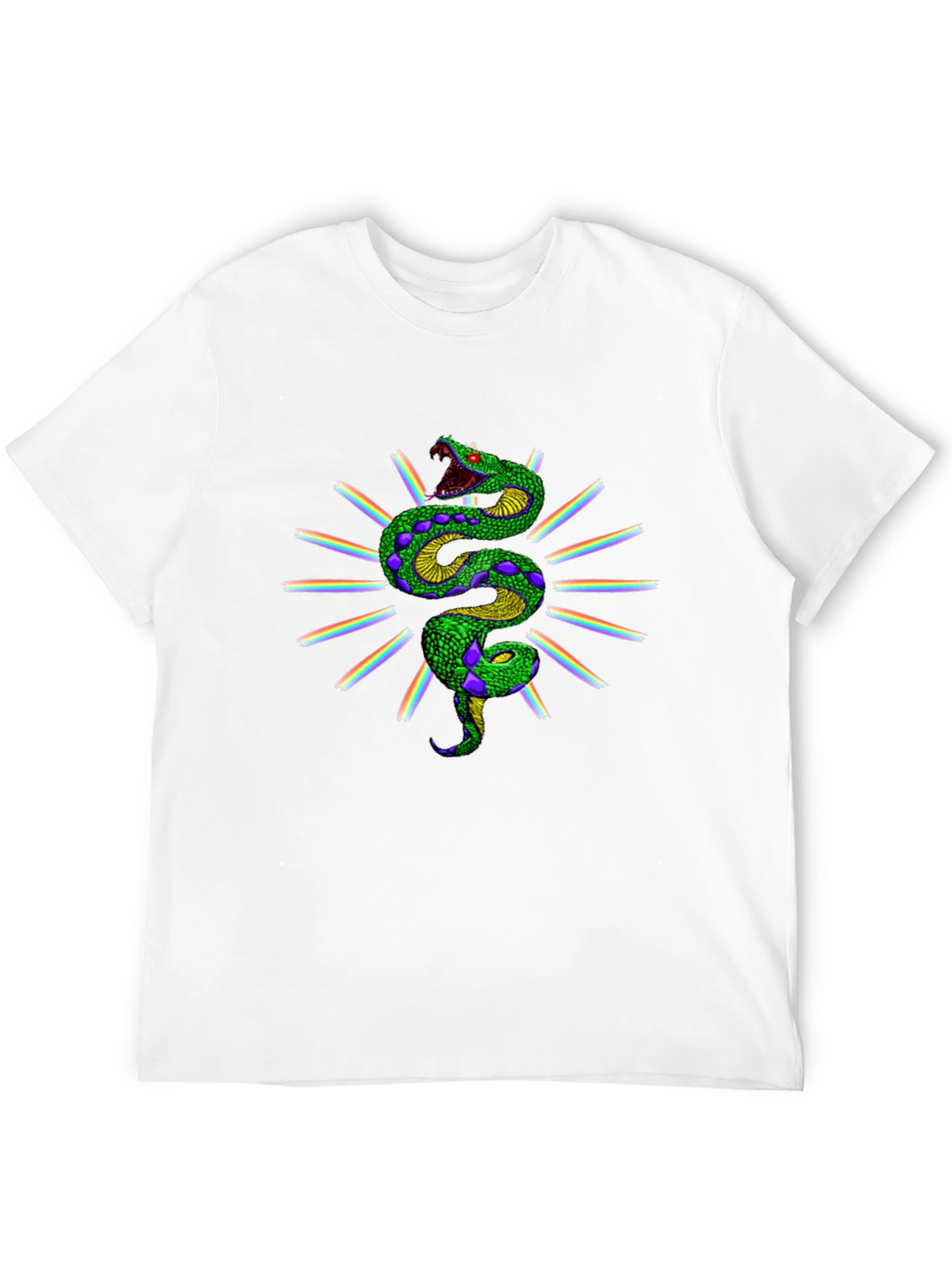 Rainbow Snake Graphic Tee - Black
