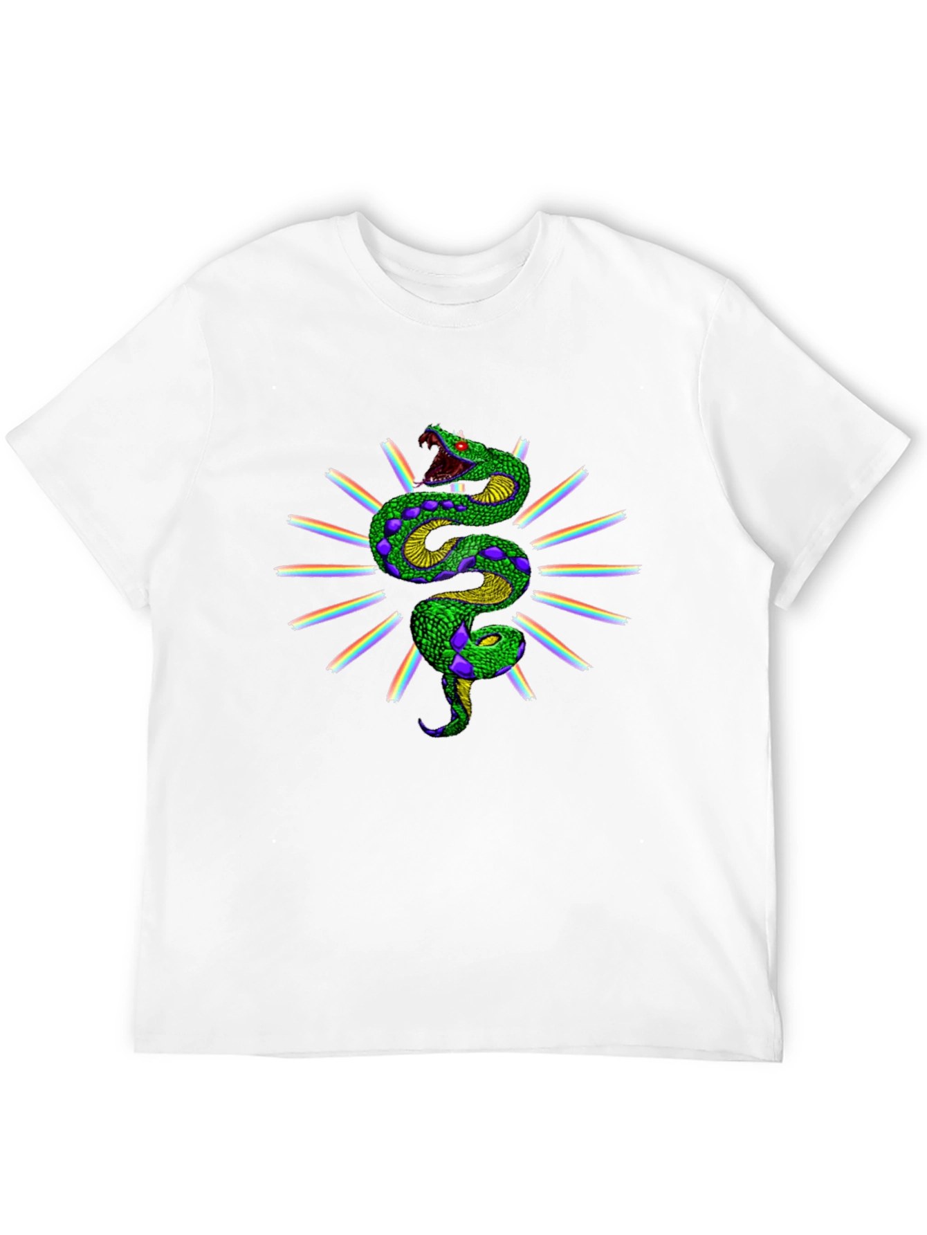 Rainbow Snake Graphic Tee - Black